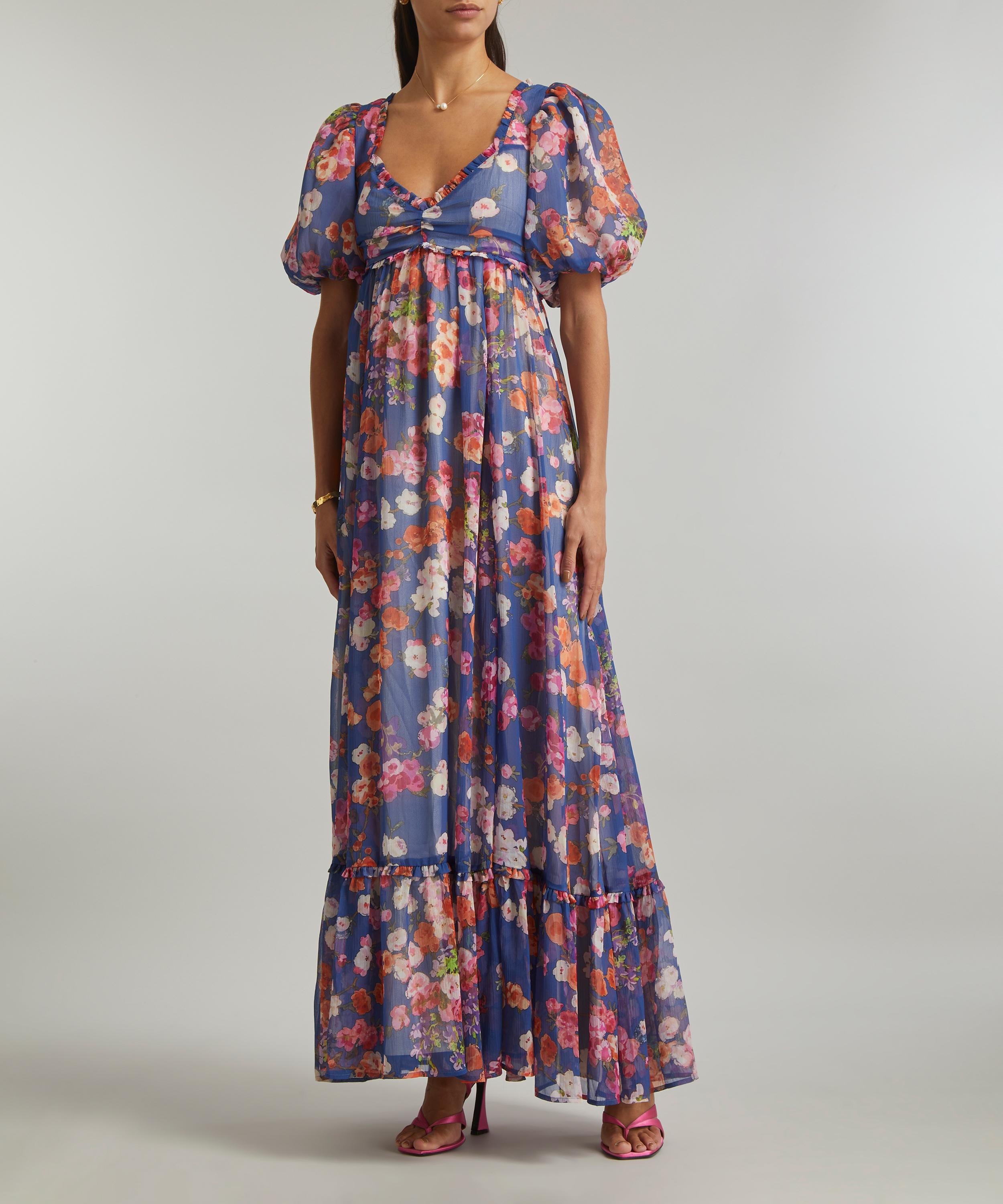 byTiMo - Chiffon Puffed Maxi-Dress image number 2