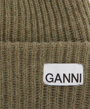Ganni - Ribbed Knit Beanie Hat image number 2