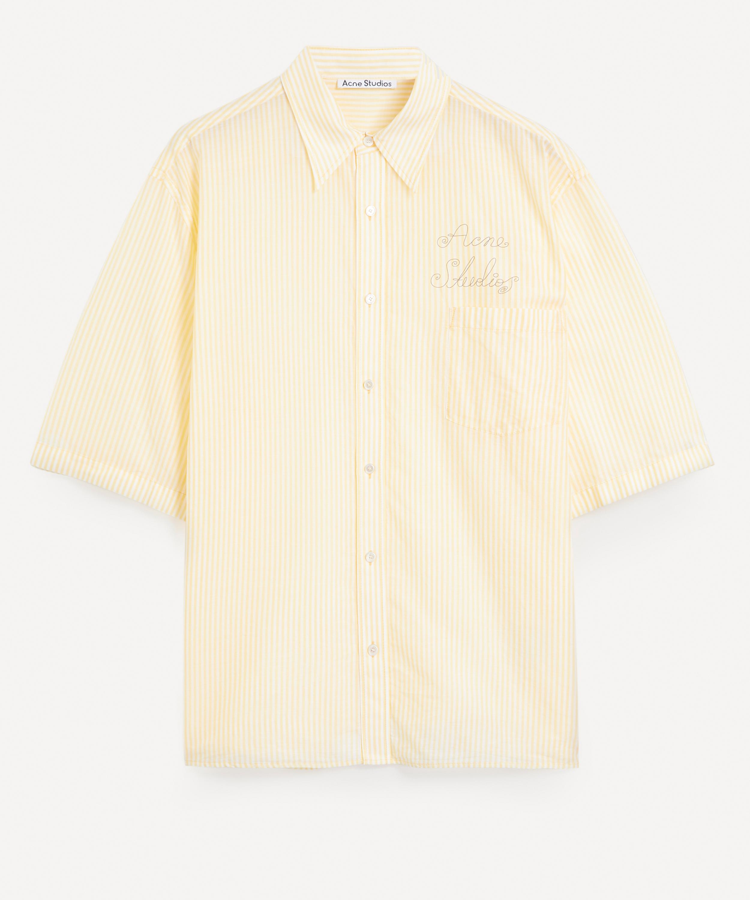 Acne Studios Logo-Embroidered Short-Sleeve Shirt | Liberty