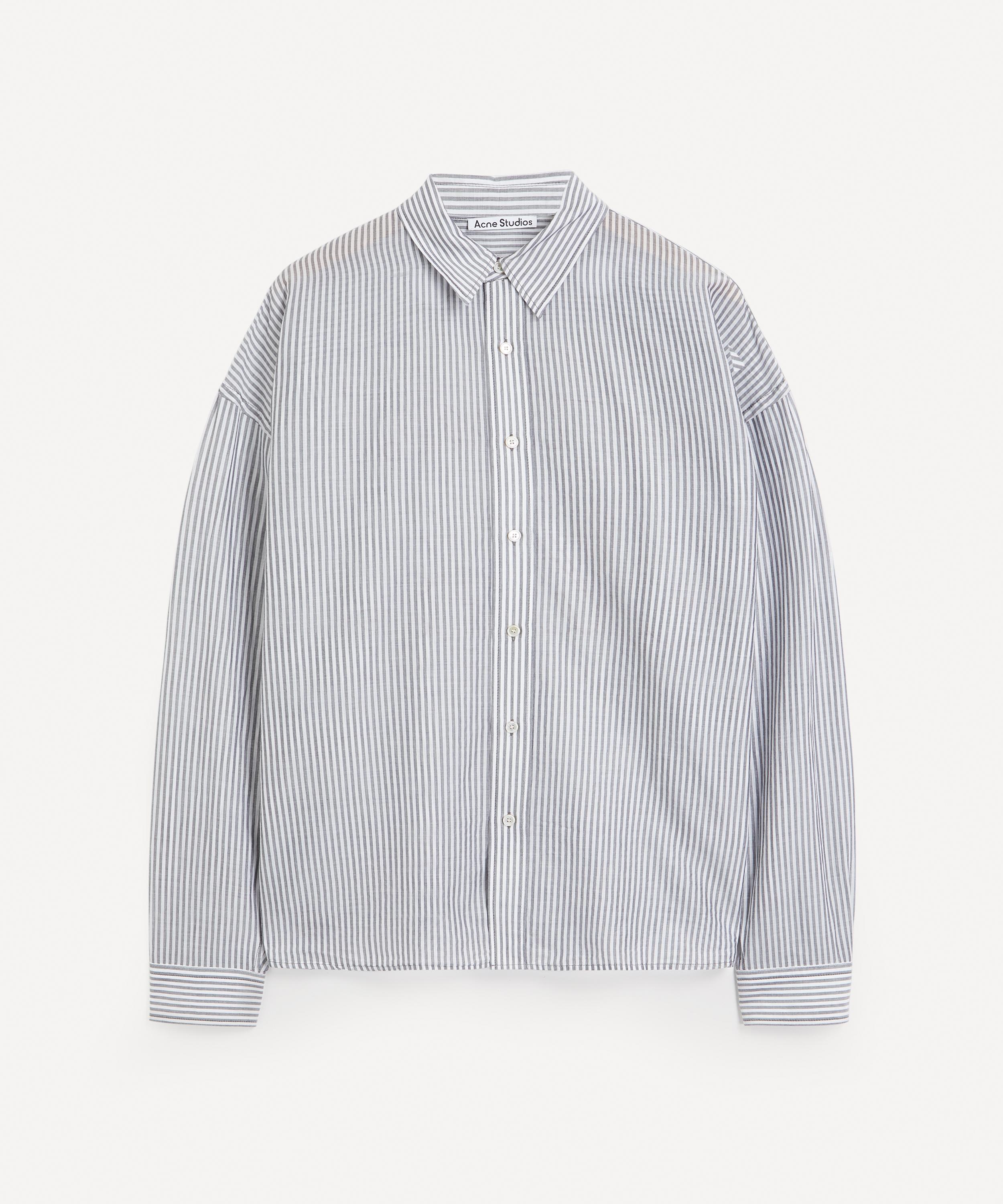 Acne Studios Logo-Embroidered Striped Shirt | Liberty