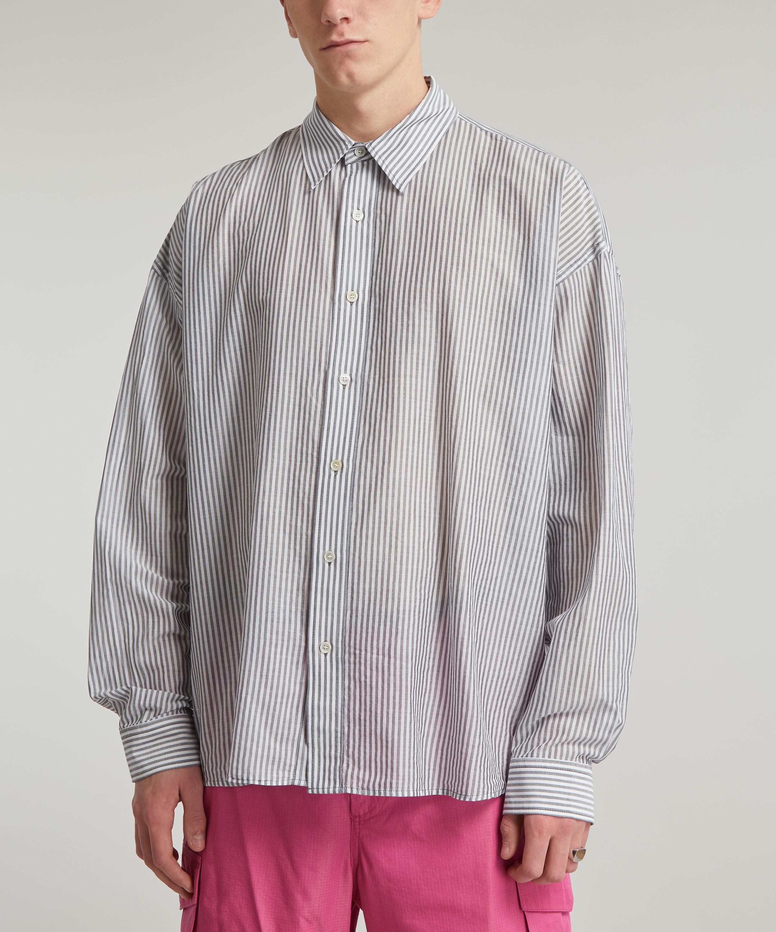 Acne Studios - Logo-Embroidered Striped Shirt image number 2