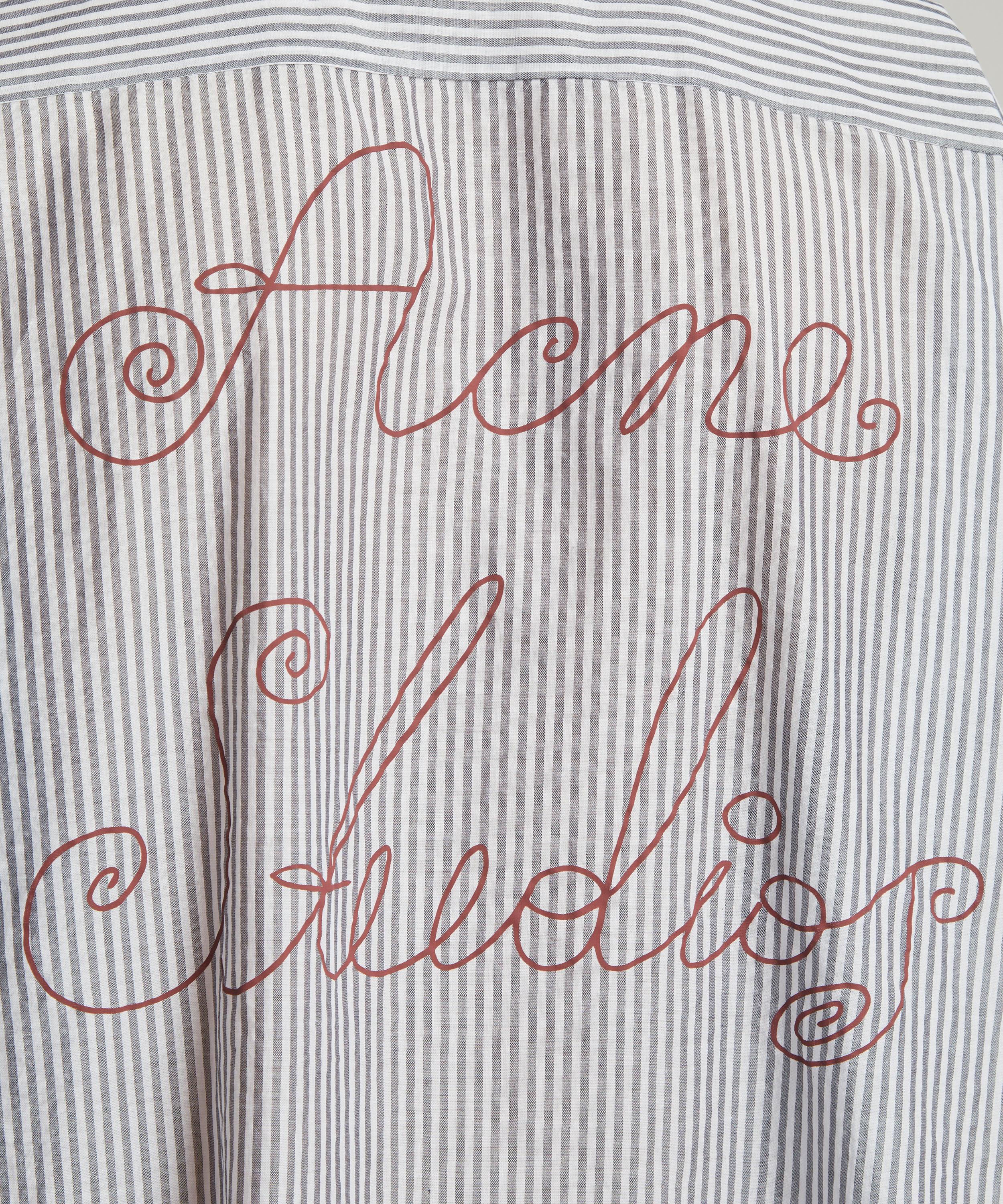 Acne Studios - Logo-Embroidered Striped Shirt image number 4