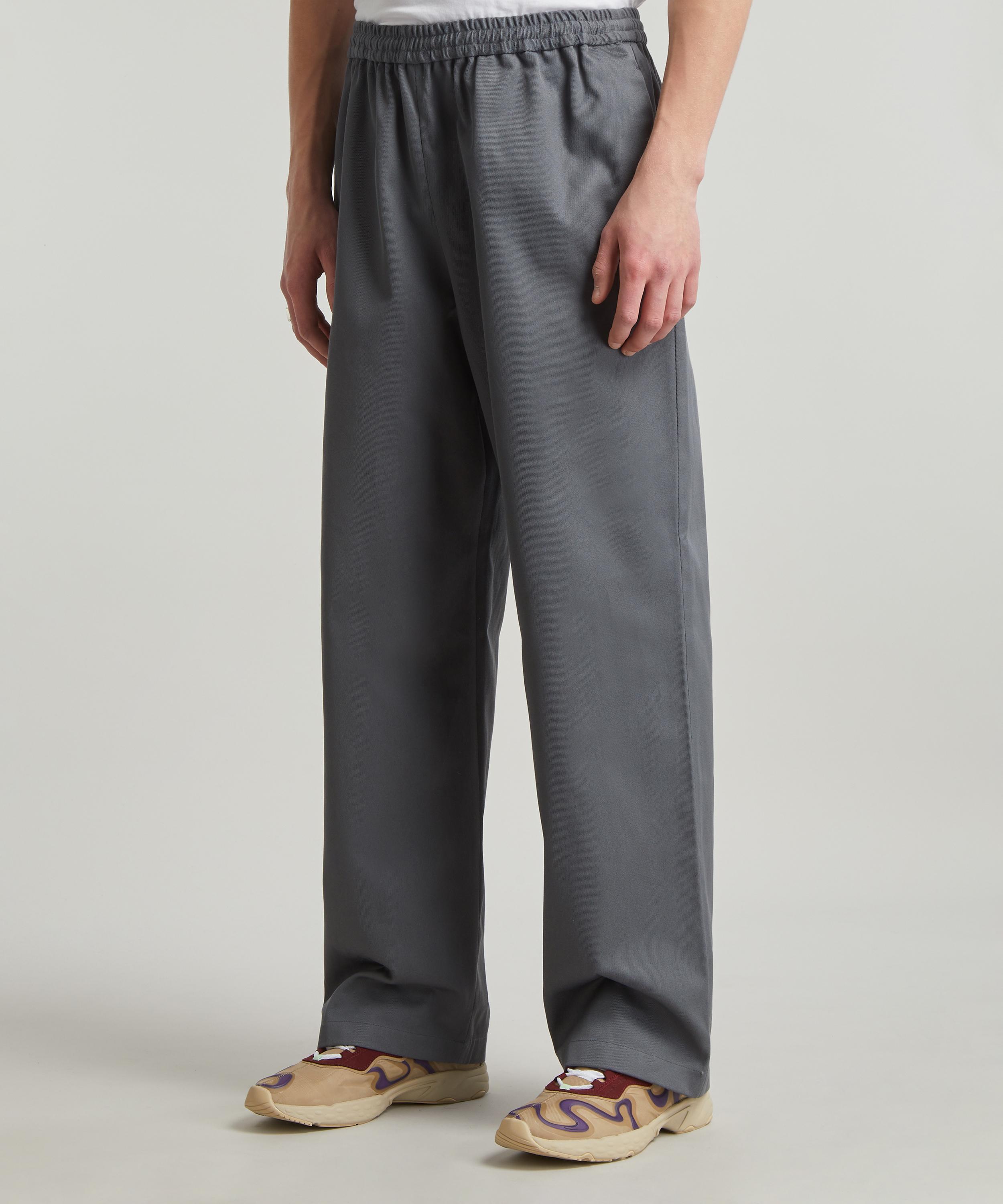 Acne Studios - Graphite-Grey Cotton Trousers image number 2