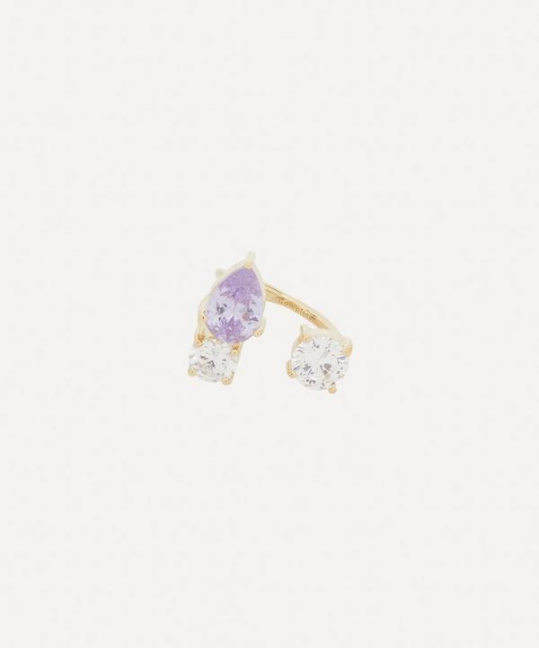 Completedworks - 14ct Gold-Plated CZ Trio Ring image number null