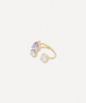 Completedworks - 14ct Gold-Plated CZ Trio Ring image number 2