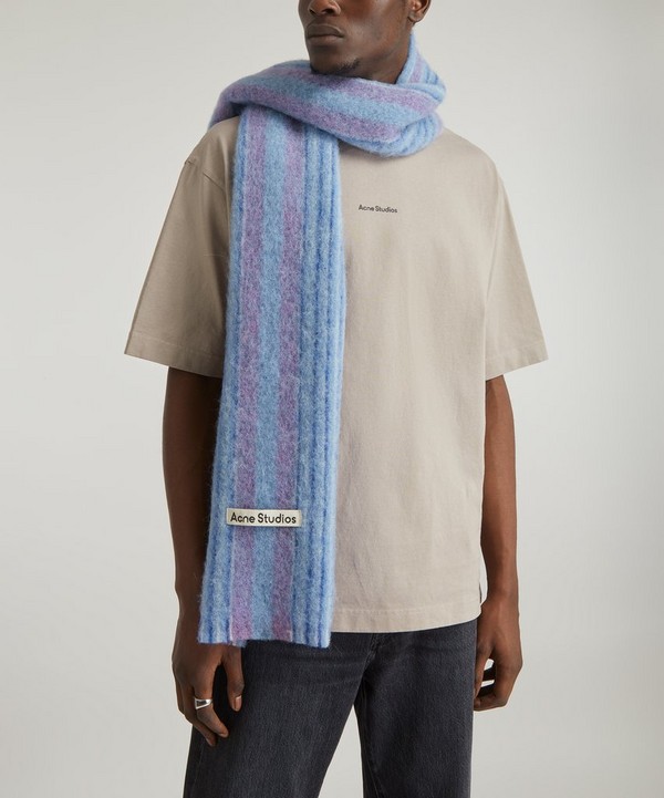 Acne Studios - Striped Mohair Scarf image number null