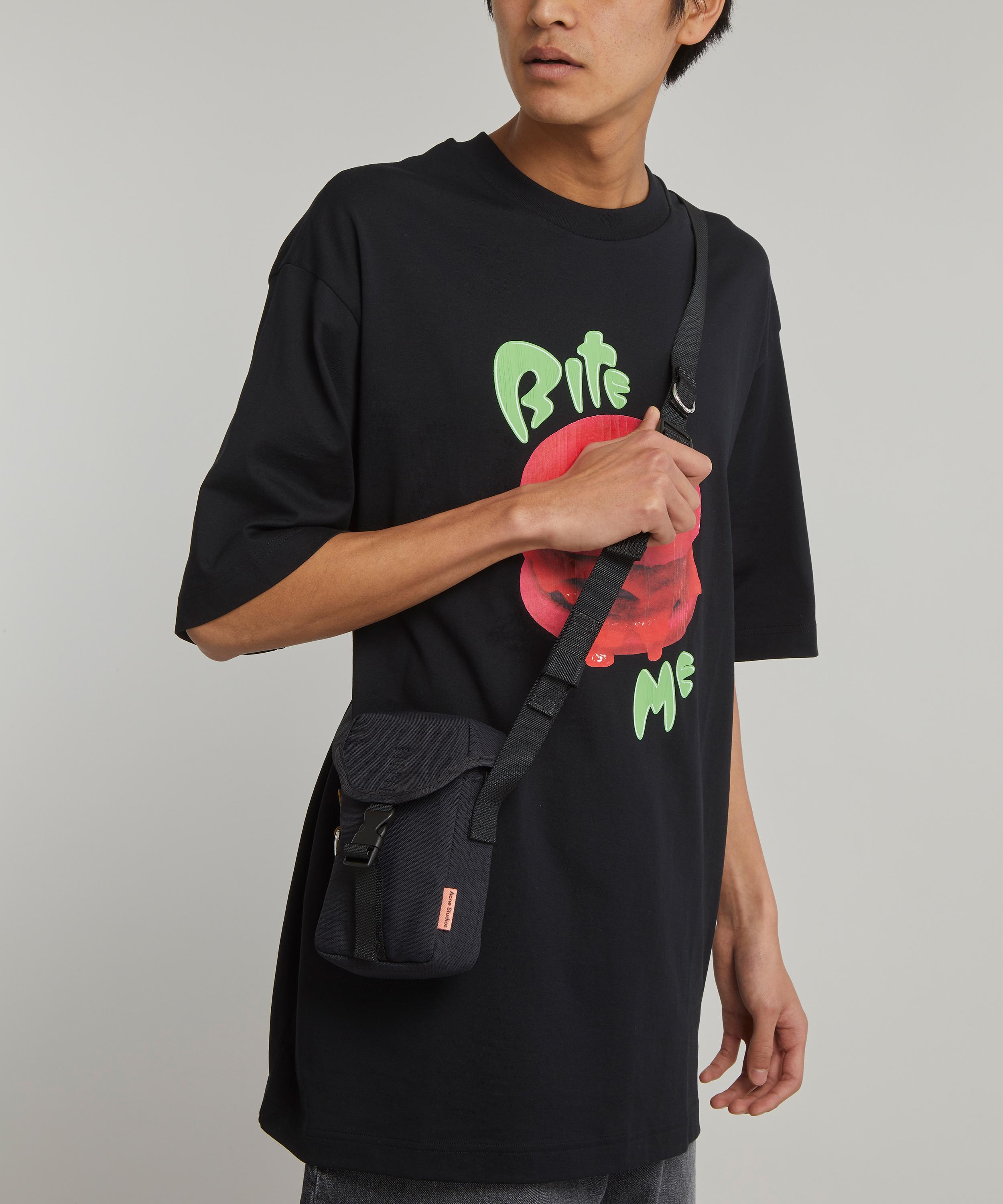 Logo Phone Pouch in Black - Acne Studios