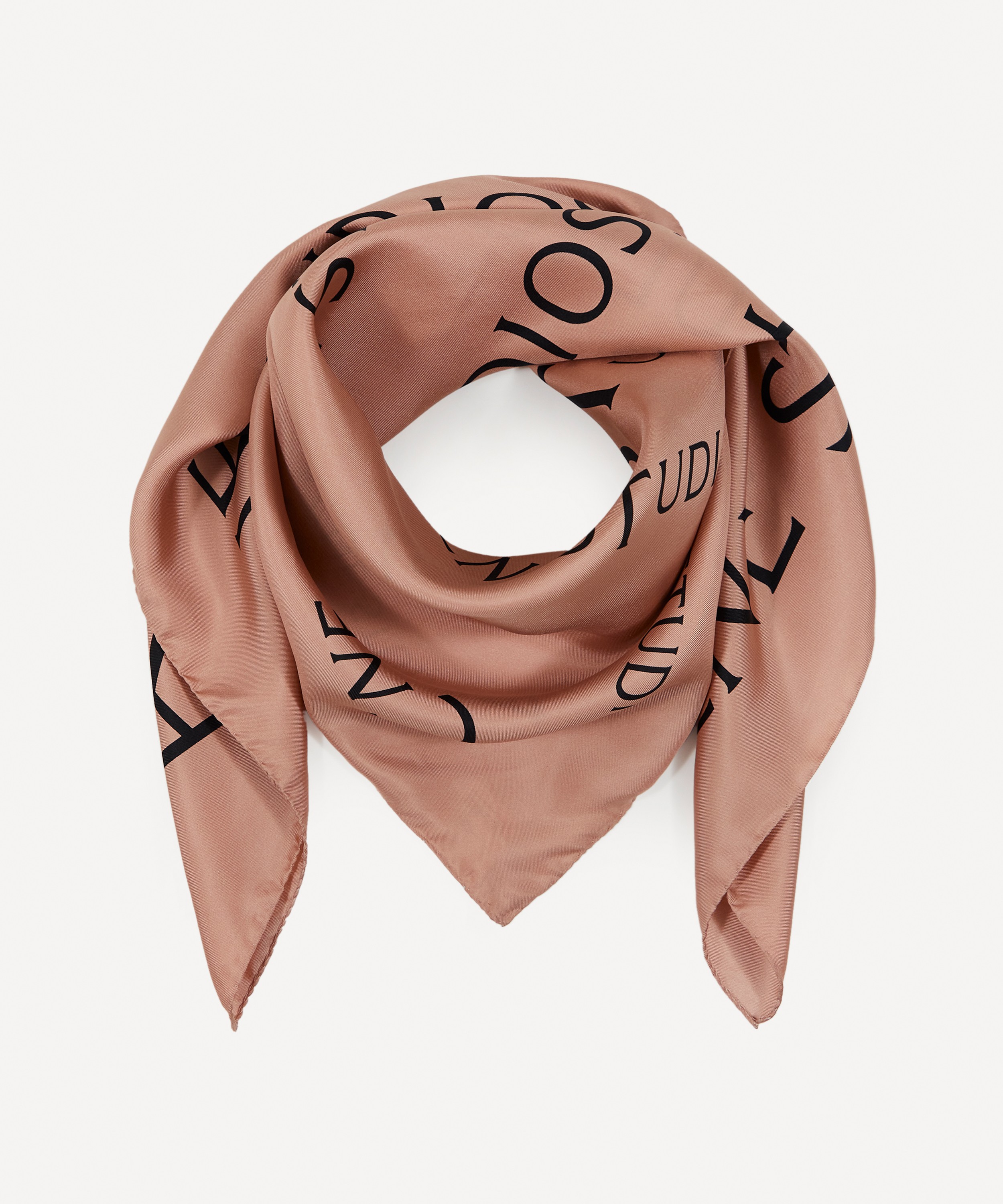 Men's scarf Ornamental Silk brown