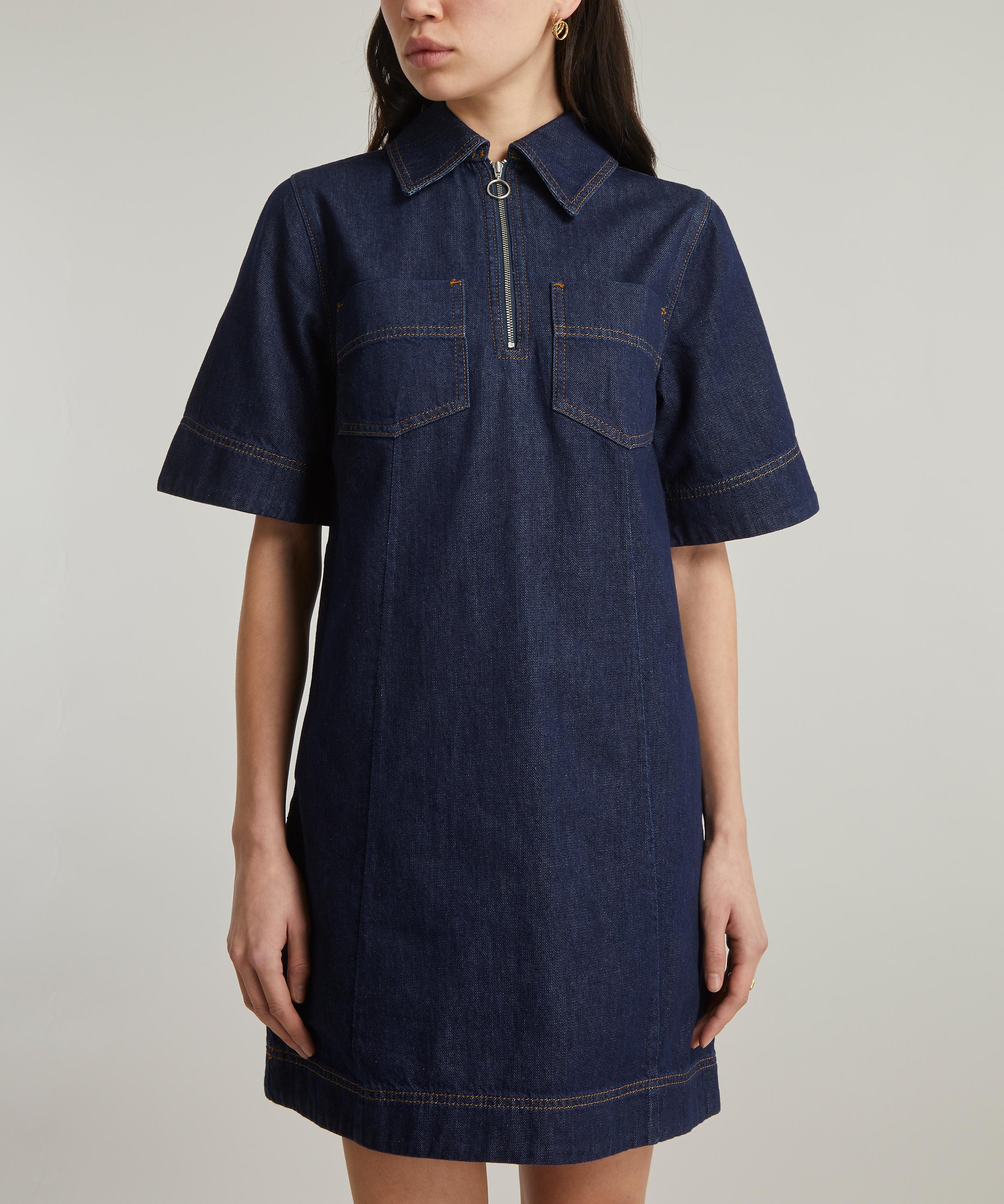 Aligne - Heart Zip Denim Mini-Dress image number 2