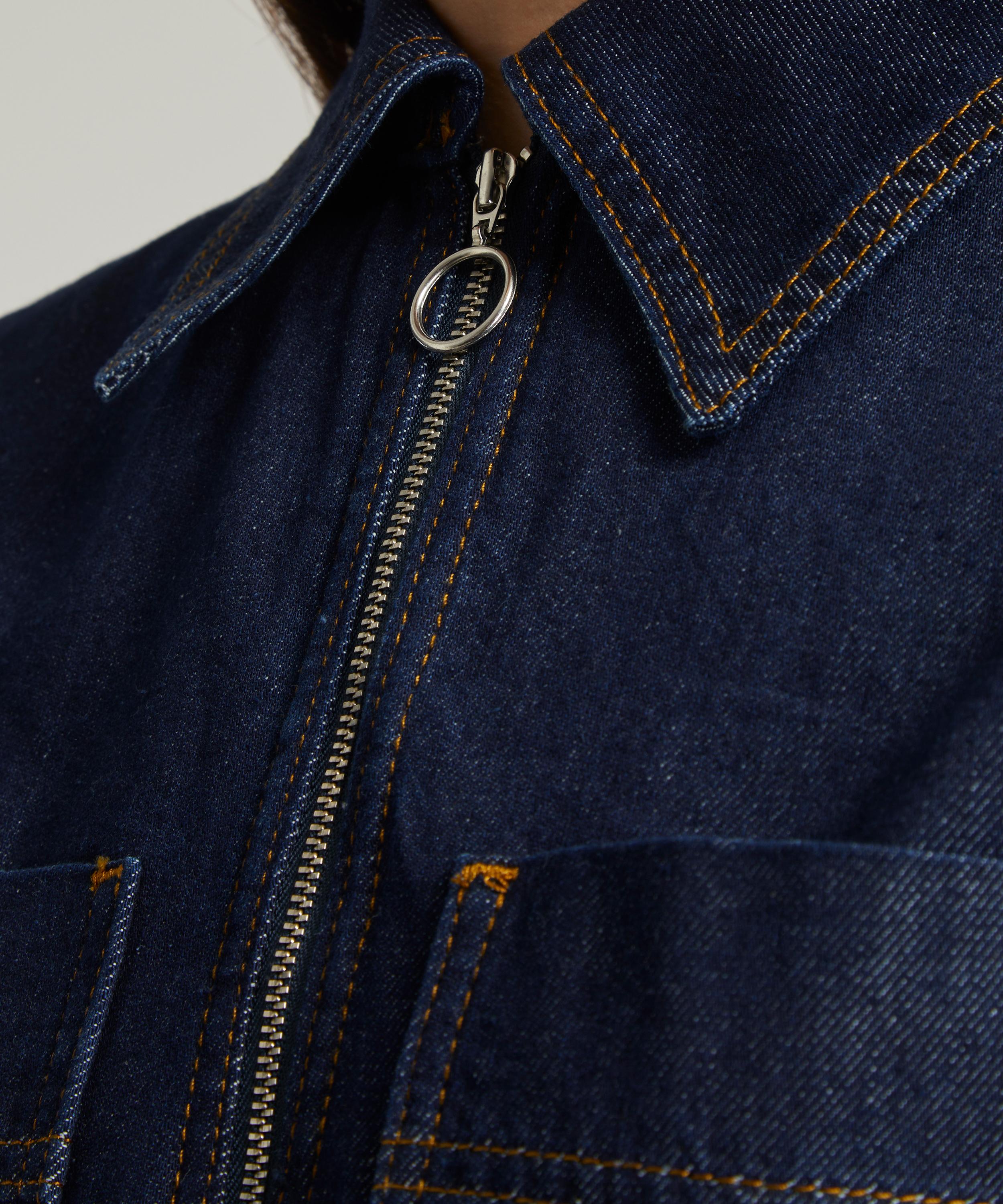 Aligne - Heart Zip Denim Mini-Dress image number 4