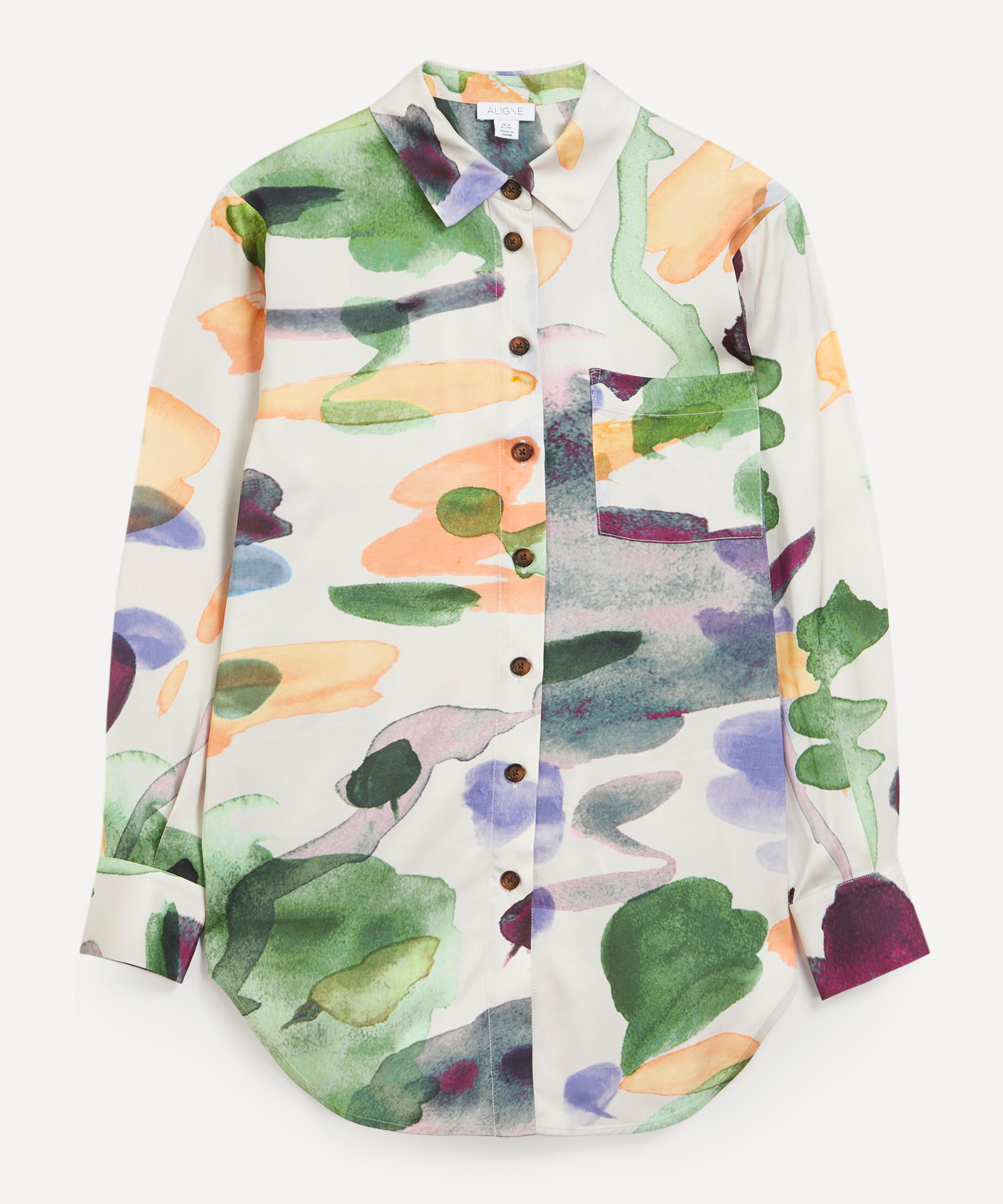 Aligne - Farley Oversized Abstract Paint Shirt image number 0