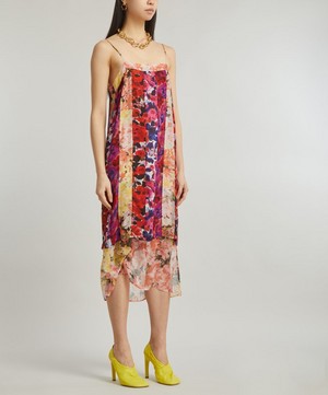 Dries Van Noten - Dastra Floral Patchwork Dress image number 1