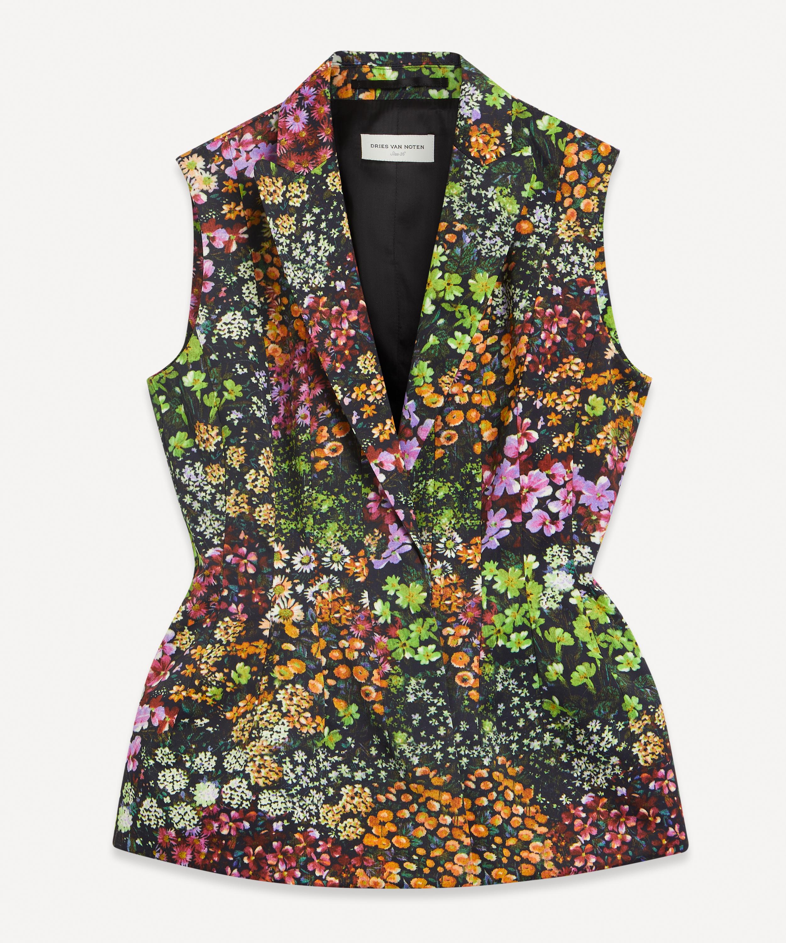 Dries Van Noten Floral Bilas Sleeveless Jacket | Liberty