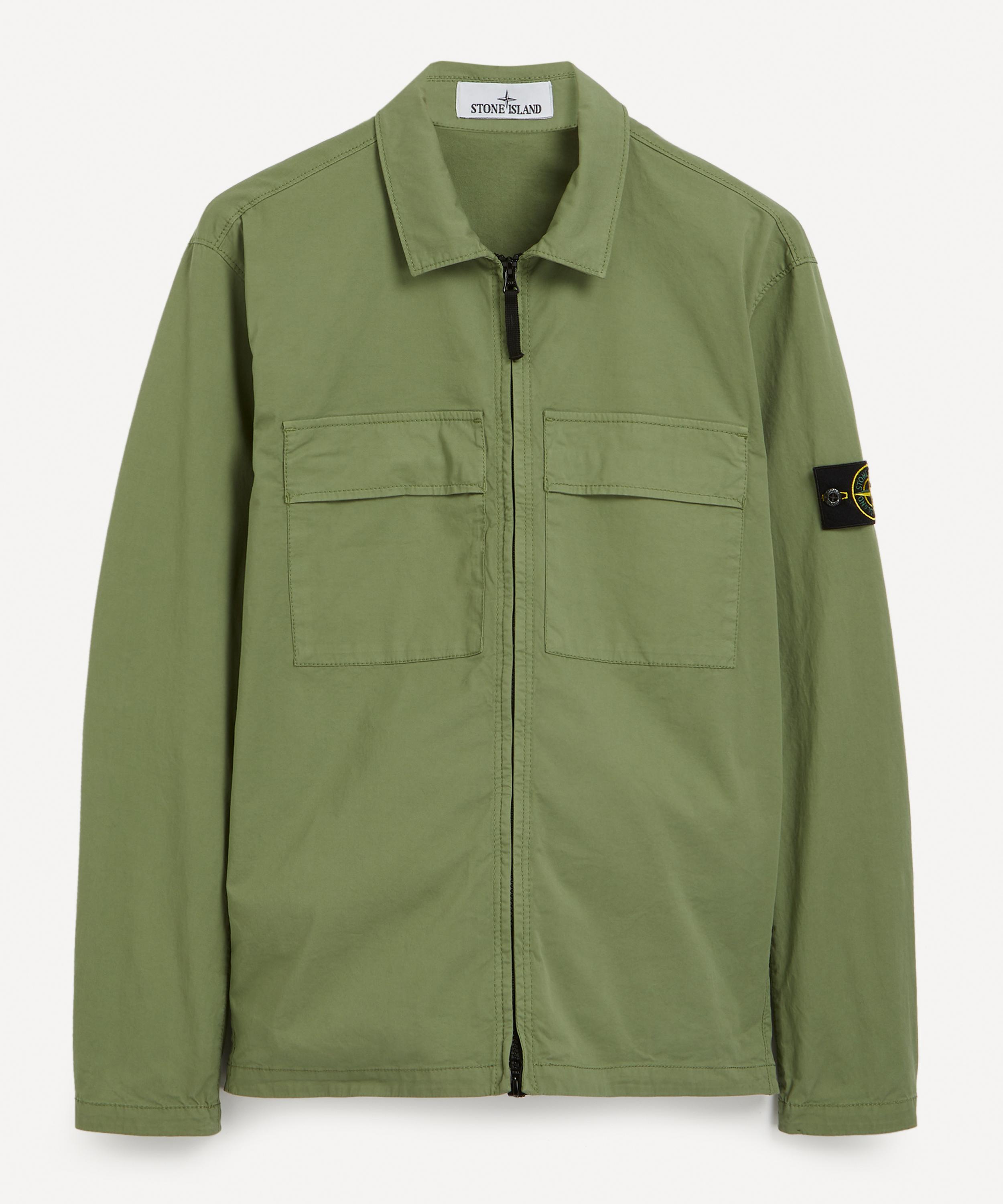 Stone island cotton twill overshirt online