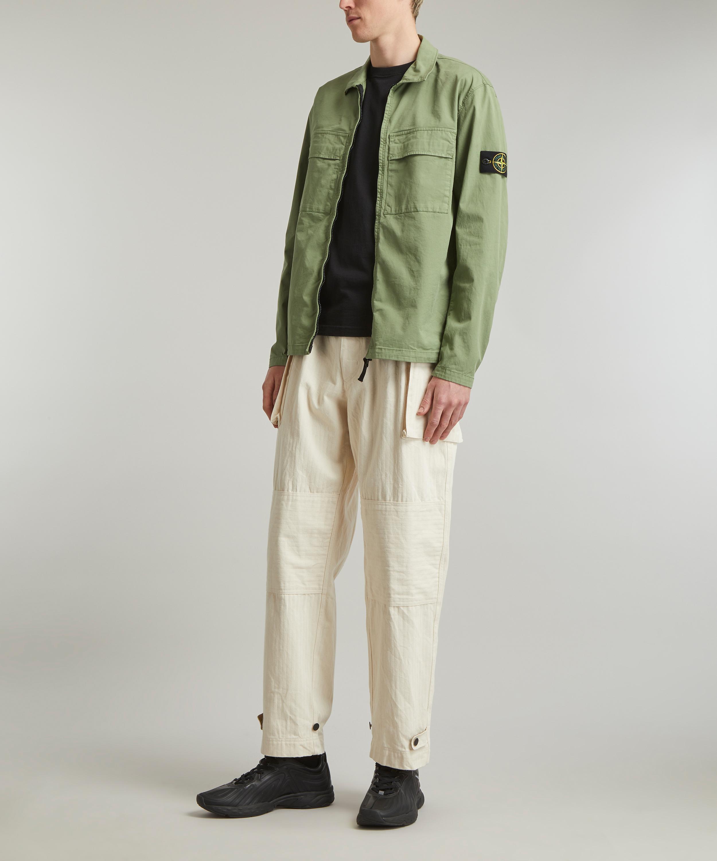 Stone island hot sale khaki overshirt