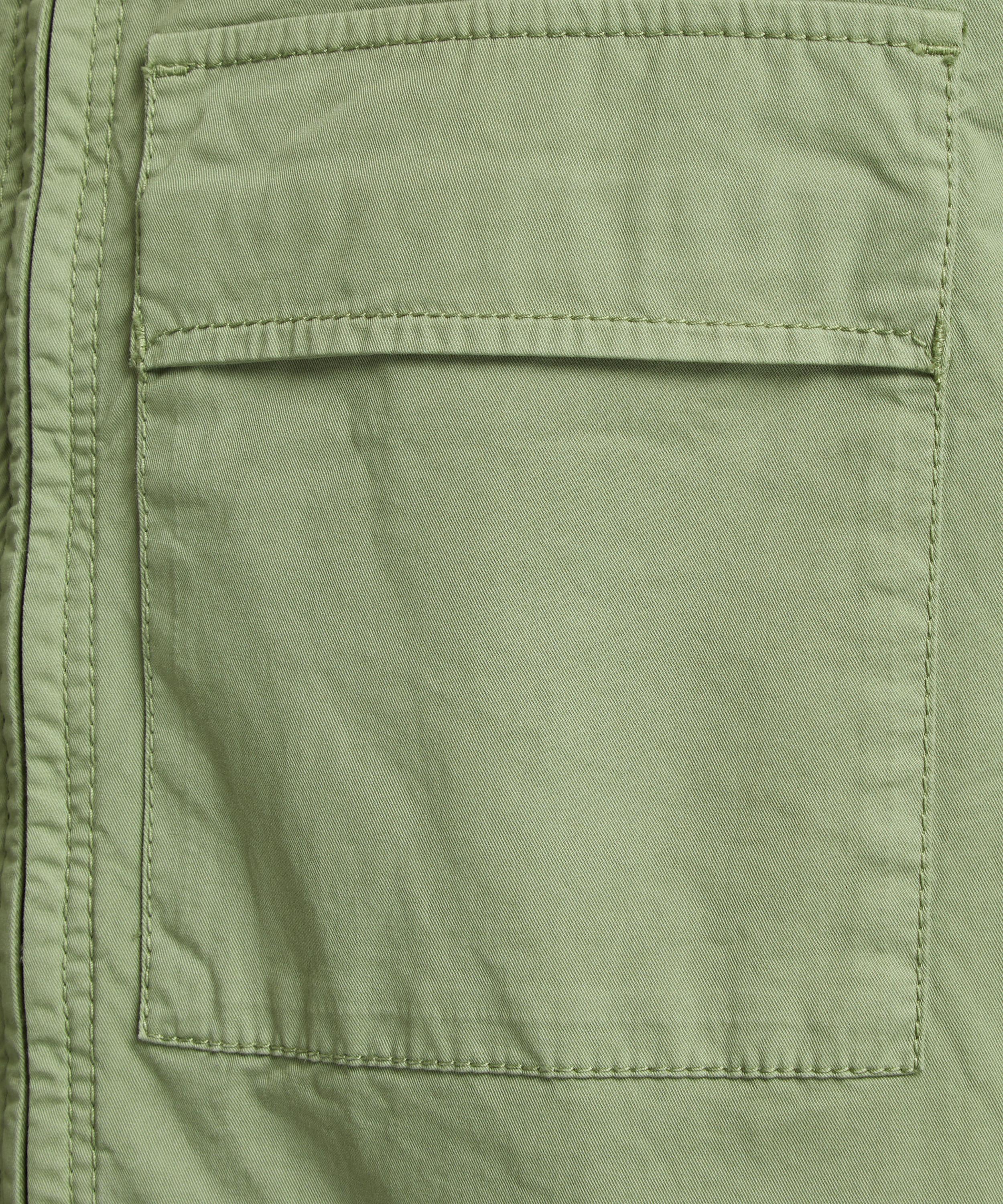 Stone Island - Logo-Appliquéd Cotton Twill Overshirt image number 4