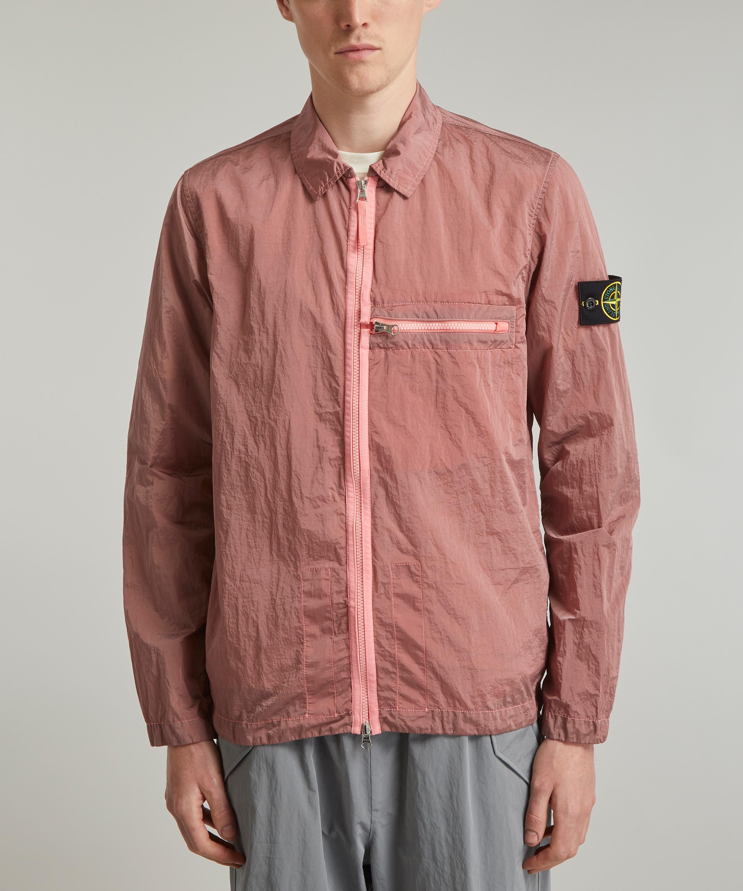 Stone island hotsell pink overshirt