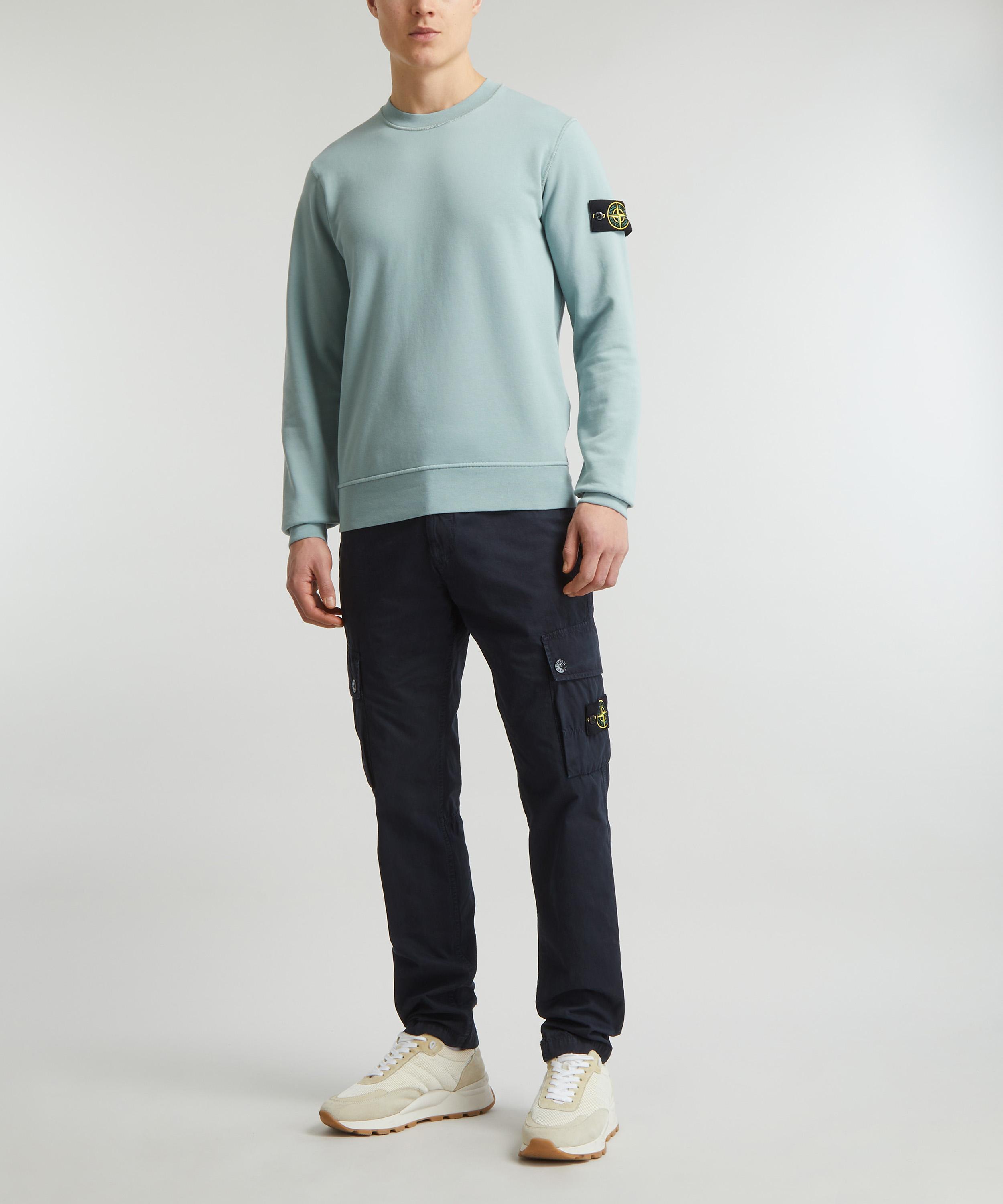 Stone island logo patch sweatshirt sale