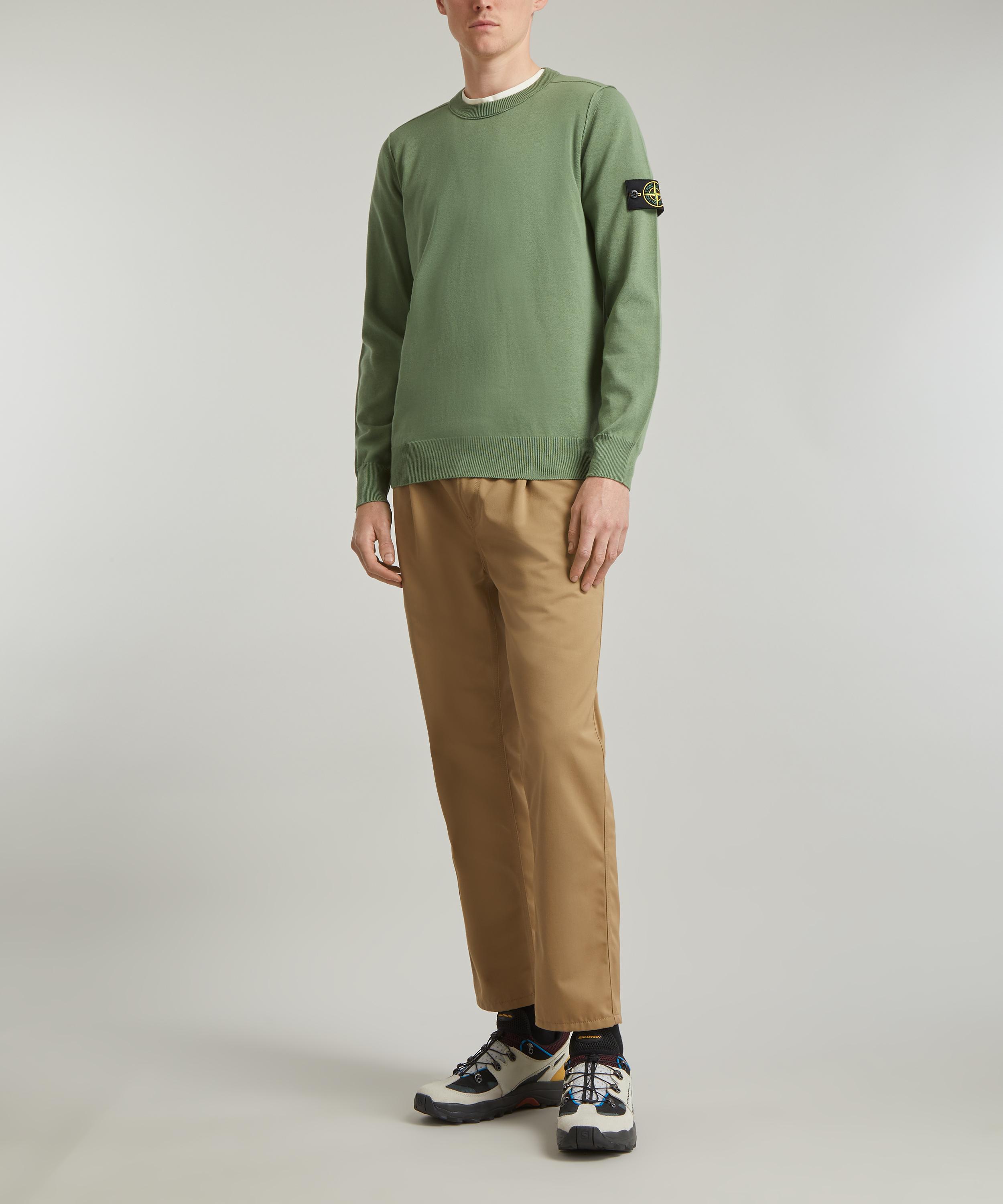 Stone Island Knitted Logo Patch Sweatshirt Liberty