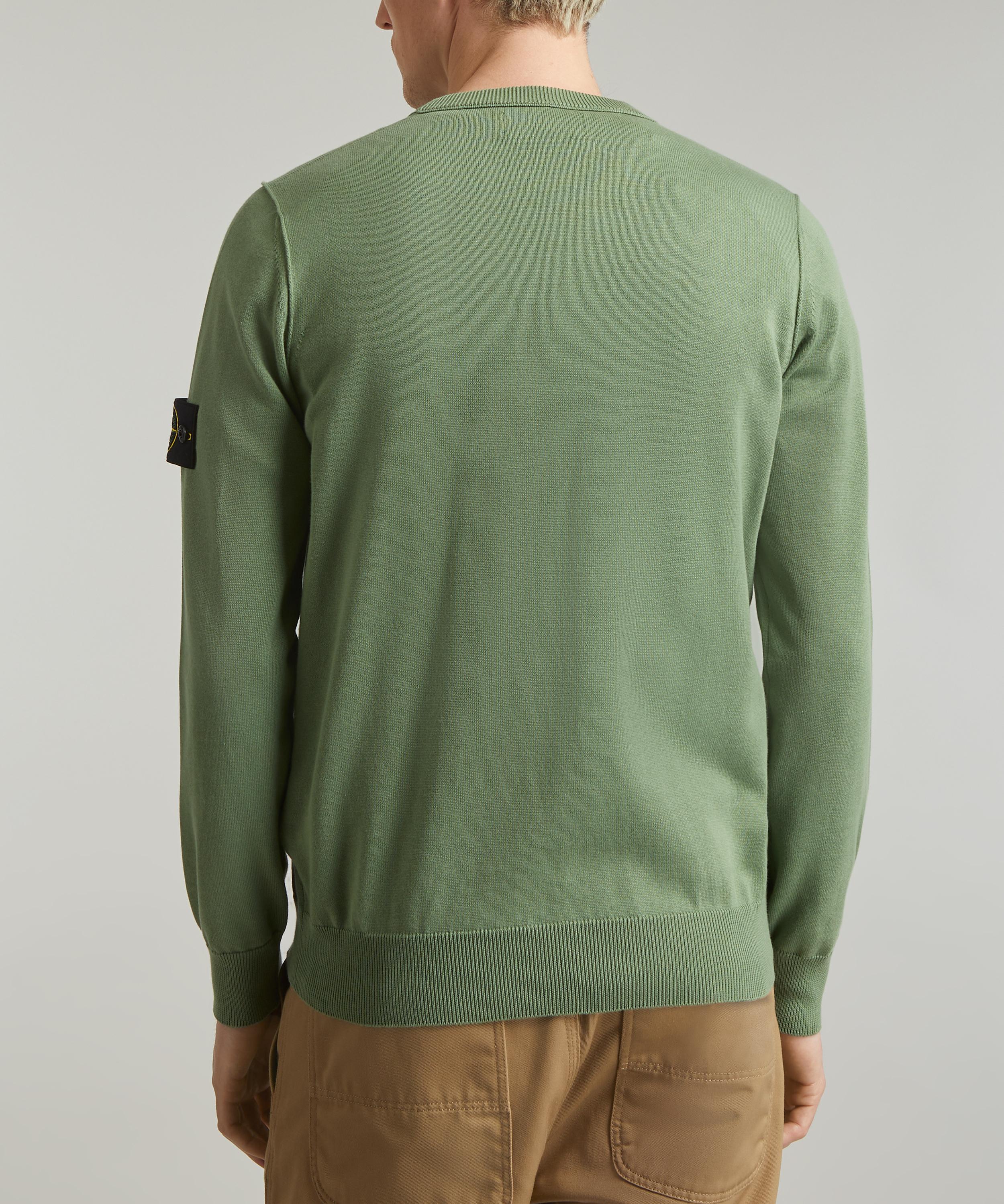 Stone island best sale logo patch sweatshirt