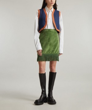 La Veste - Cher Velvet Mini-Skirt image number 1