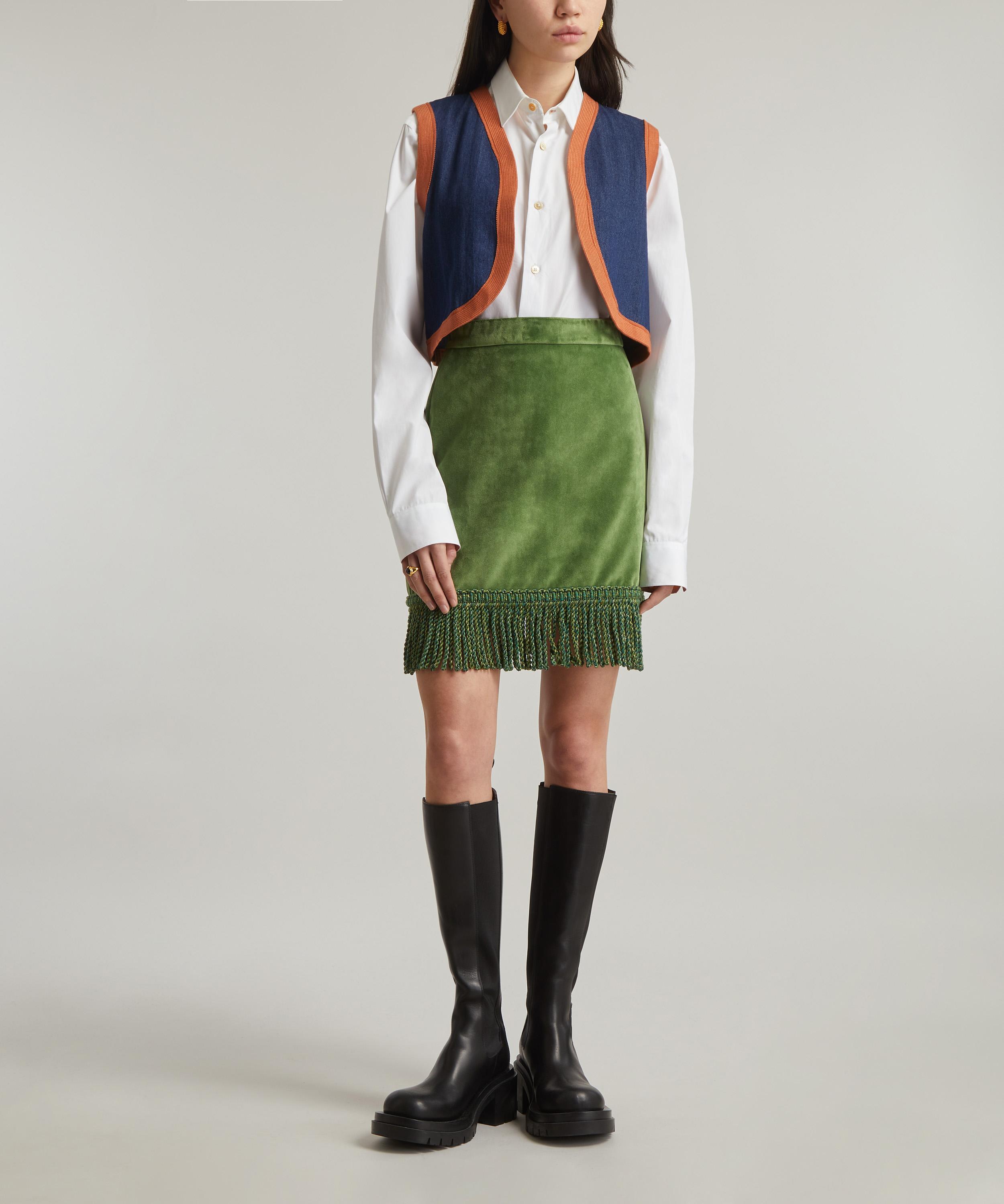La Veste - Cher Velvet Mini-Skirt image number 1