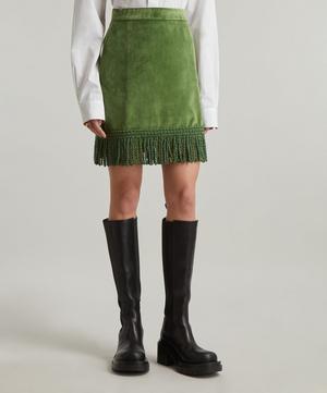 La Veste - Cher Velvet Mini-Skirt image number 2