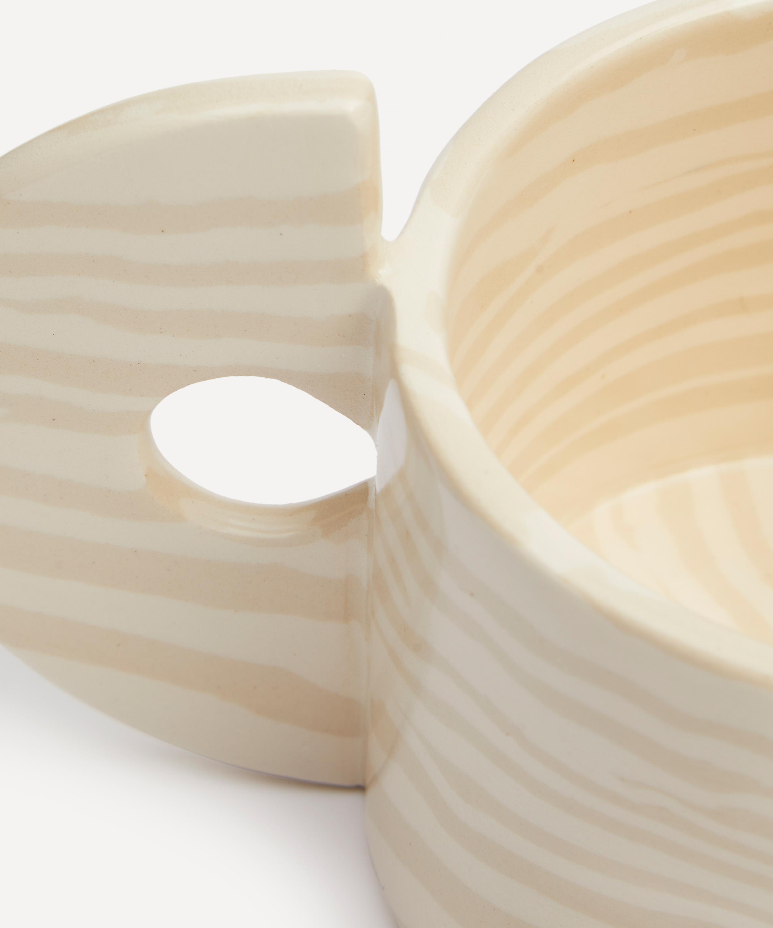 Henry Holland Studio - White on White Stripe Mug image number 4