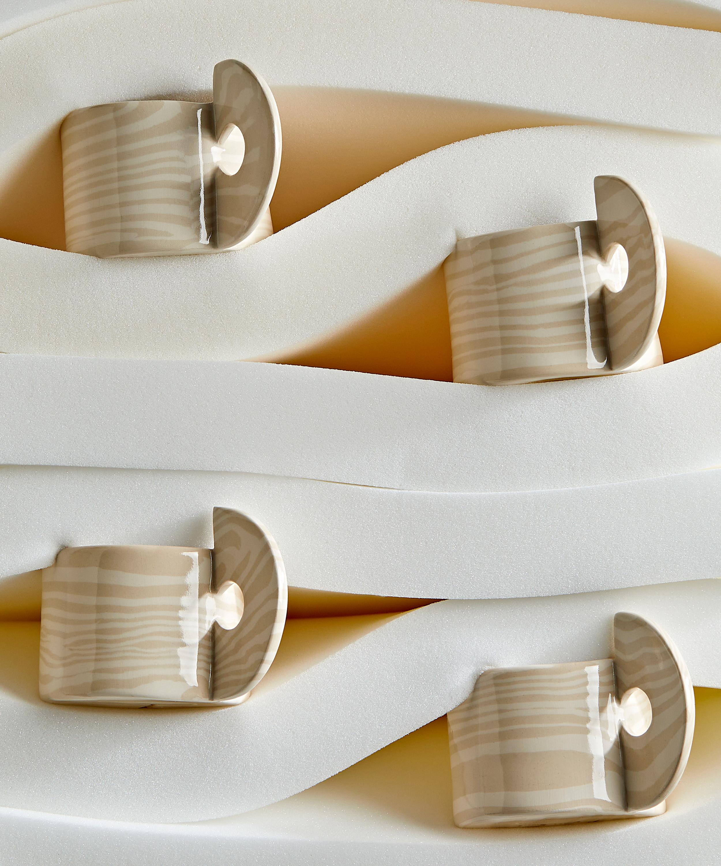 Henry Holland Studio - White on White Stripe Mug image number 5