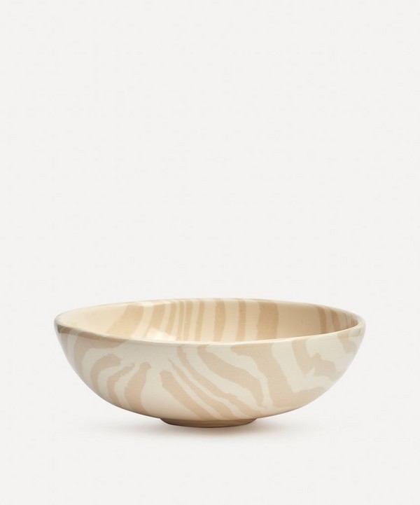 Henry Holland Studio - White on White Stripe Small Bowl image number null
