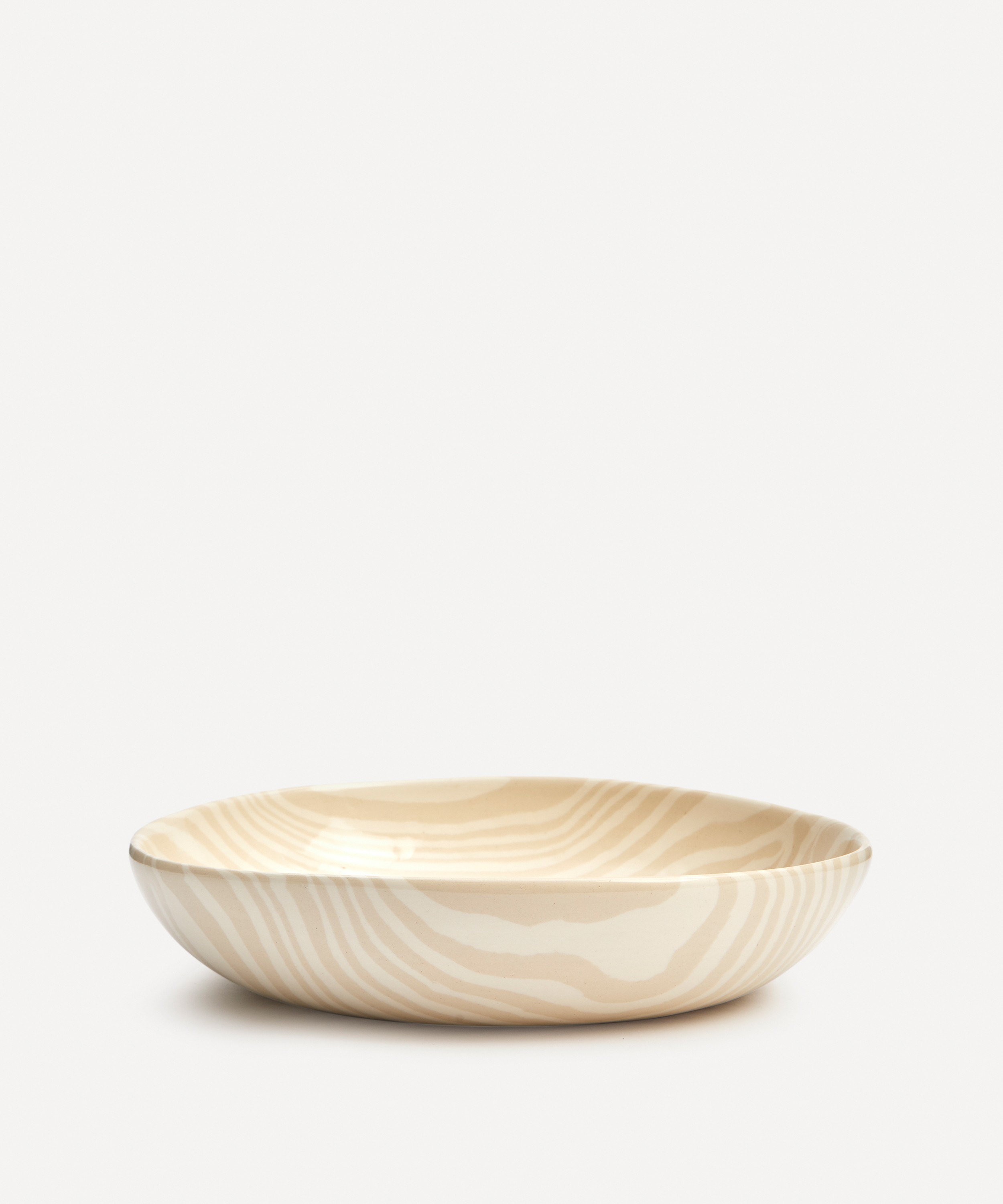 Henry Holland Studio - White on White Stripe Pasta Bowl