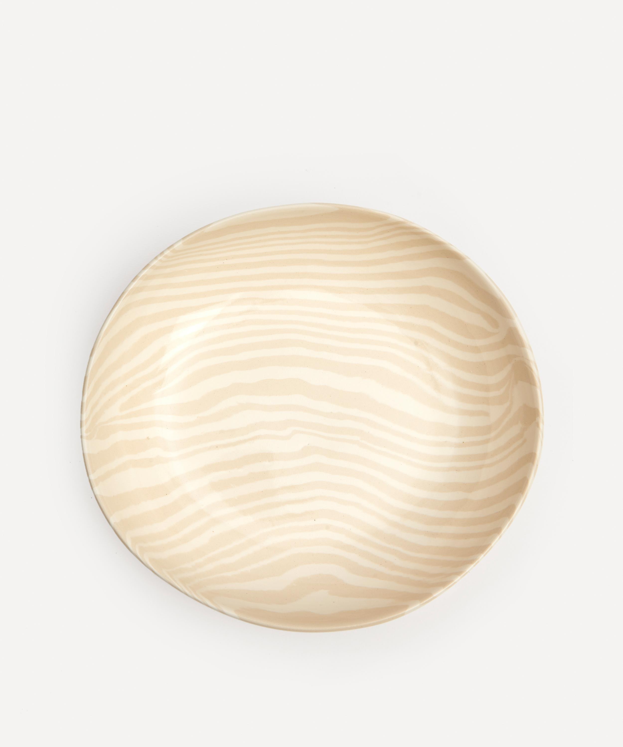 Henry Holland Studio - White on White Stripe Pasta Bowl image number 2