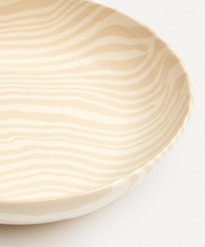 Henry Holland Studio - White on White Stripe Pasta Bowl image number 5