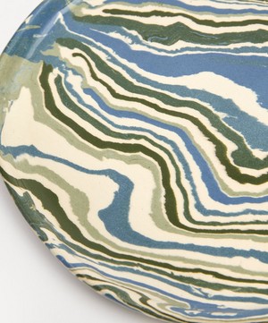 Henry Holland Studio - Green White and Blue Stripe Side Plate image number 3