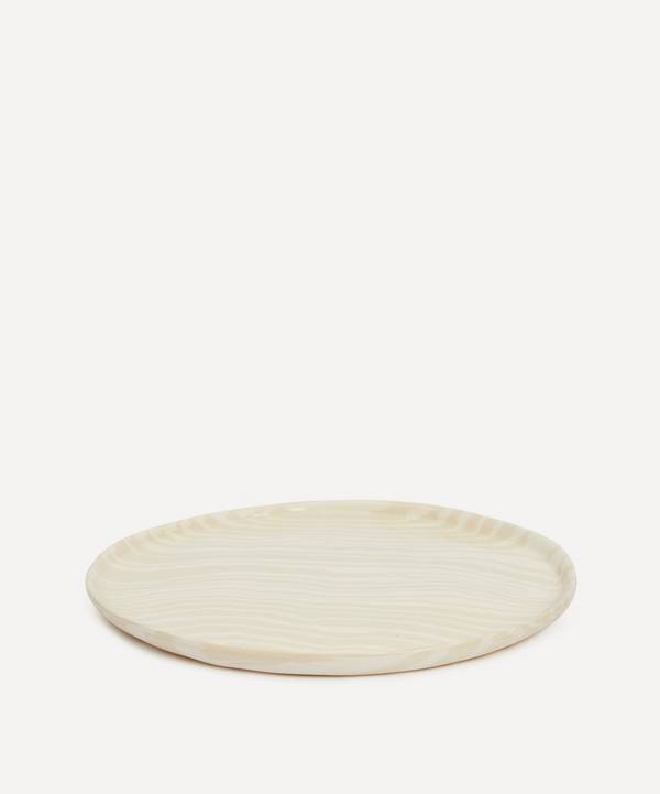 Henry Holland Studio - White on White Stripe Dinner Plate image number 0