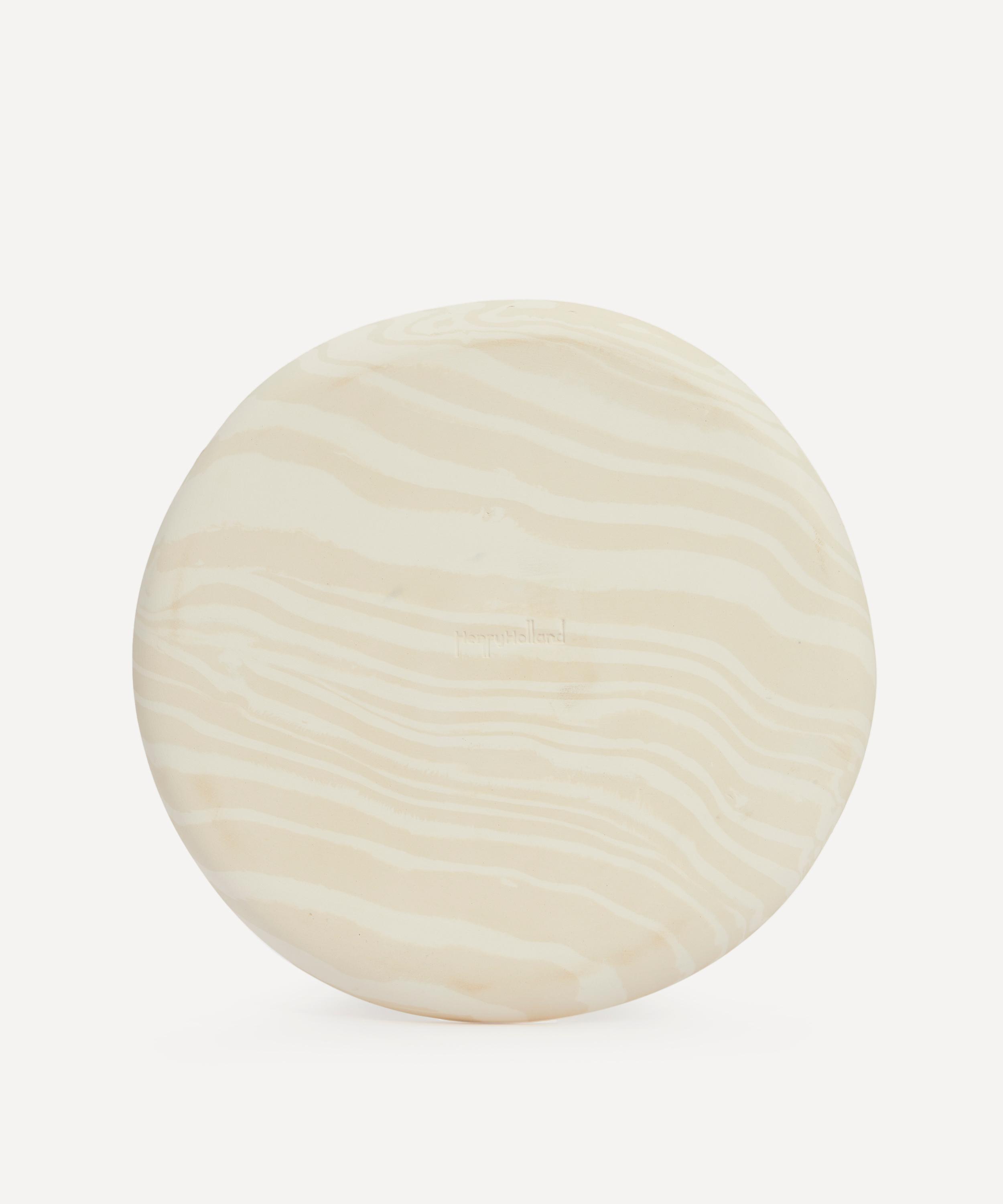 Henry Holland Studio - White on White Stripe Dinner Plate image number 3