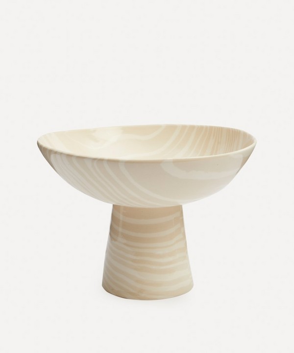 Henry Holland Studio - White on White Medium Chalice Bowl image number null