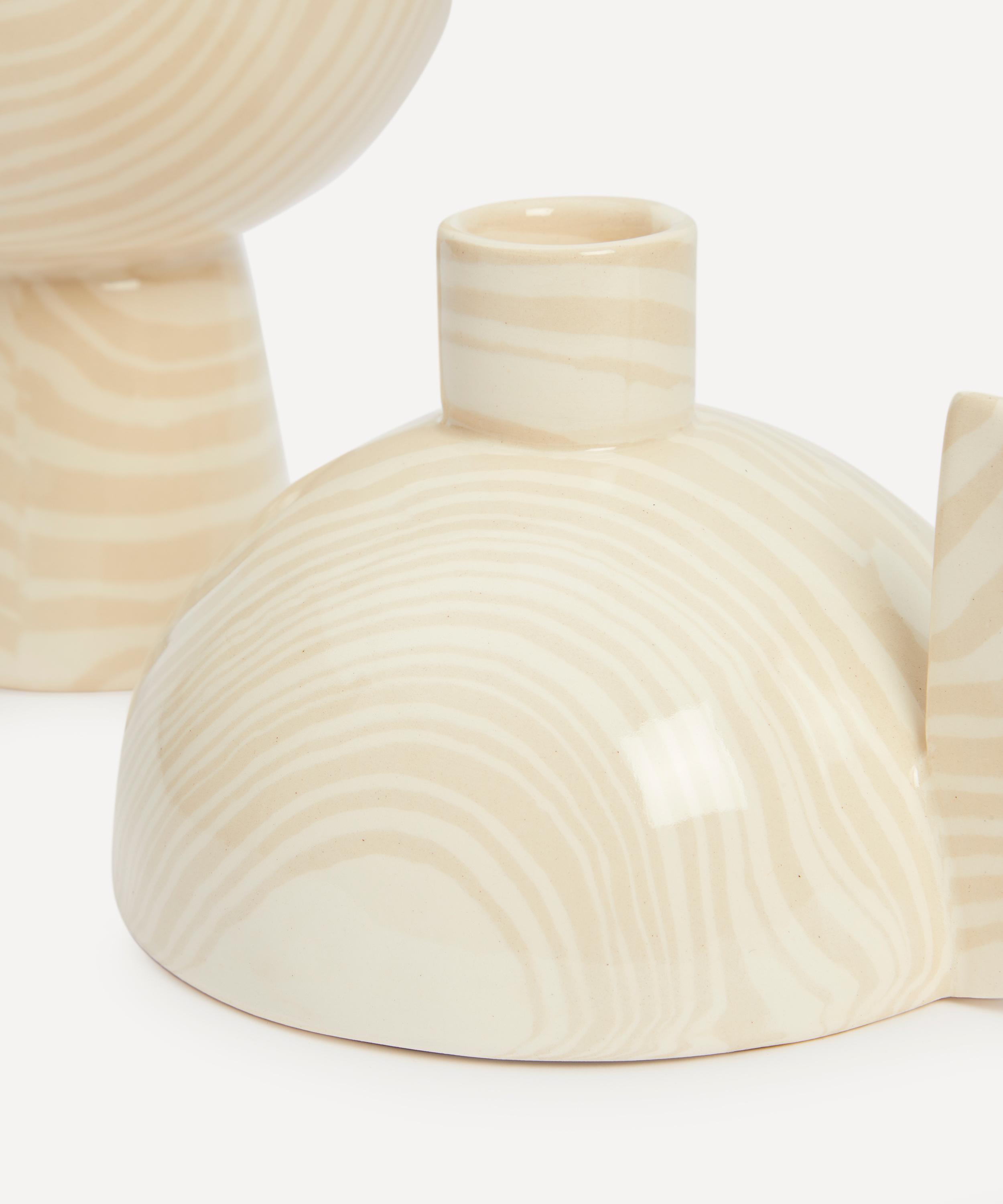 Henry Holland Studio - White on White Duo Candle Holder Set image number 3