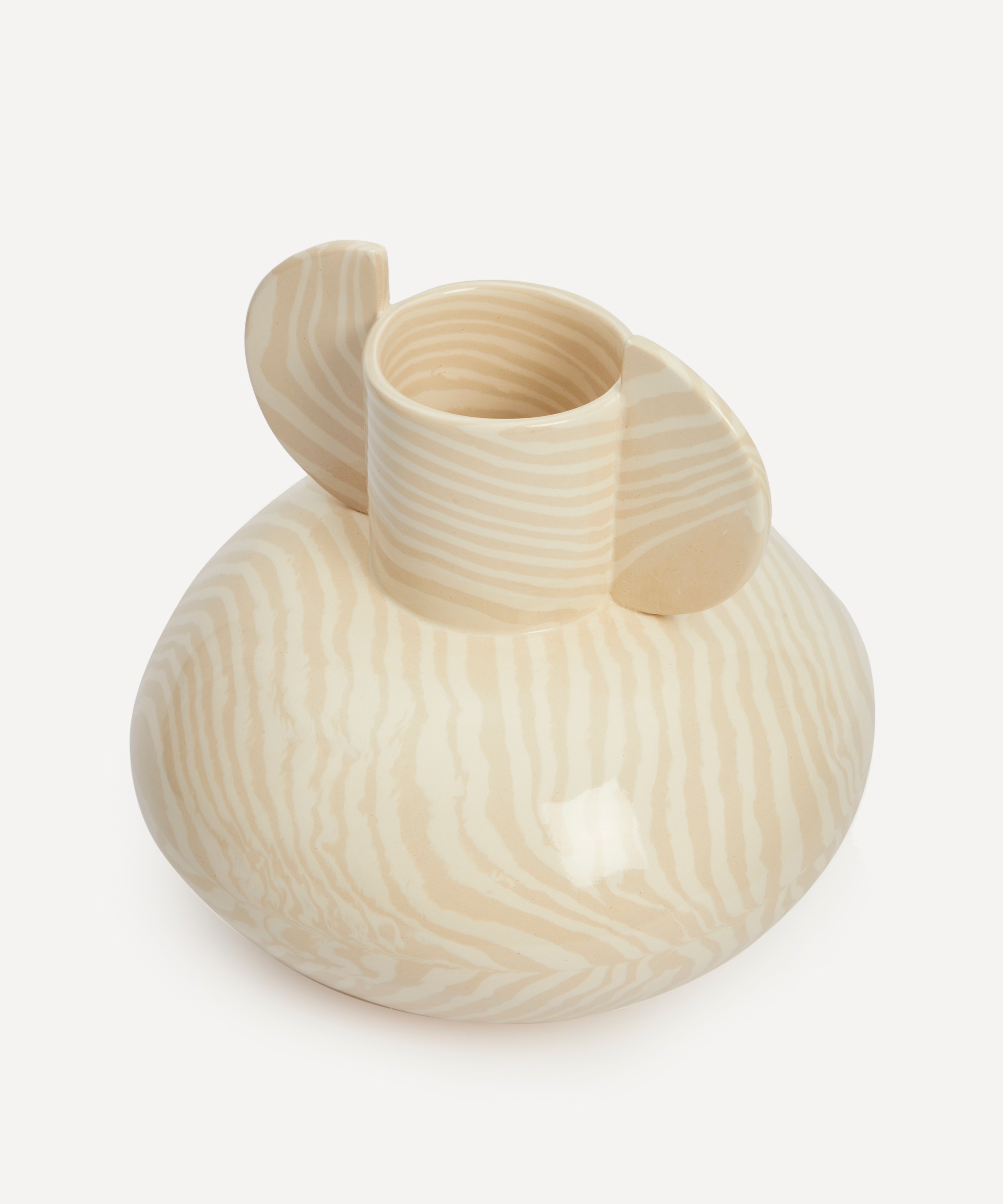 Henry Holland Studio - White on White Stripe Tudor Vase image number 2
