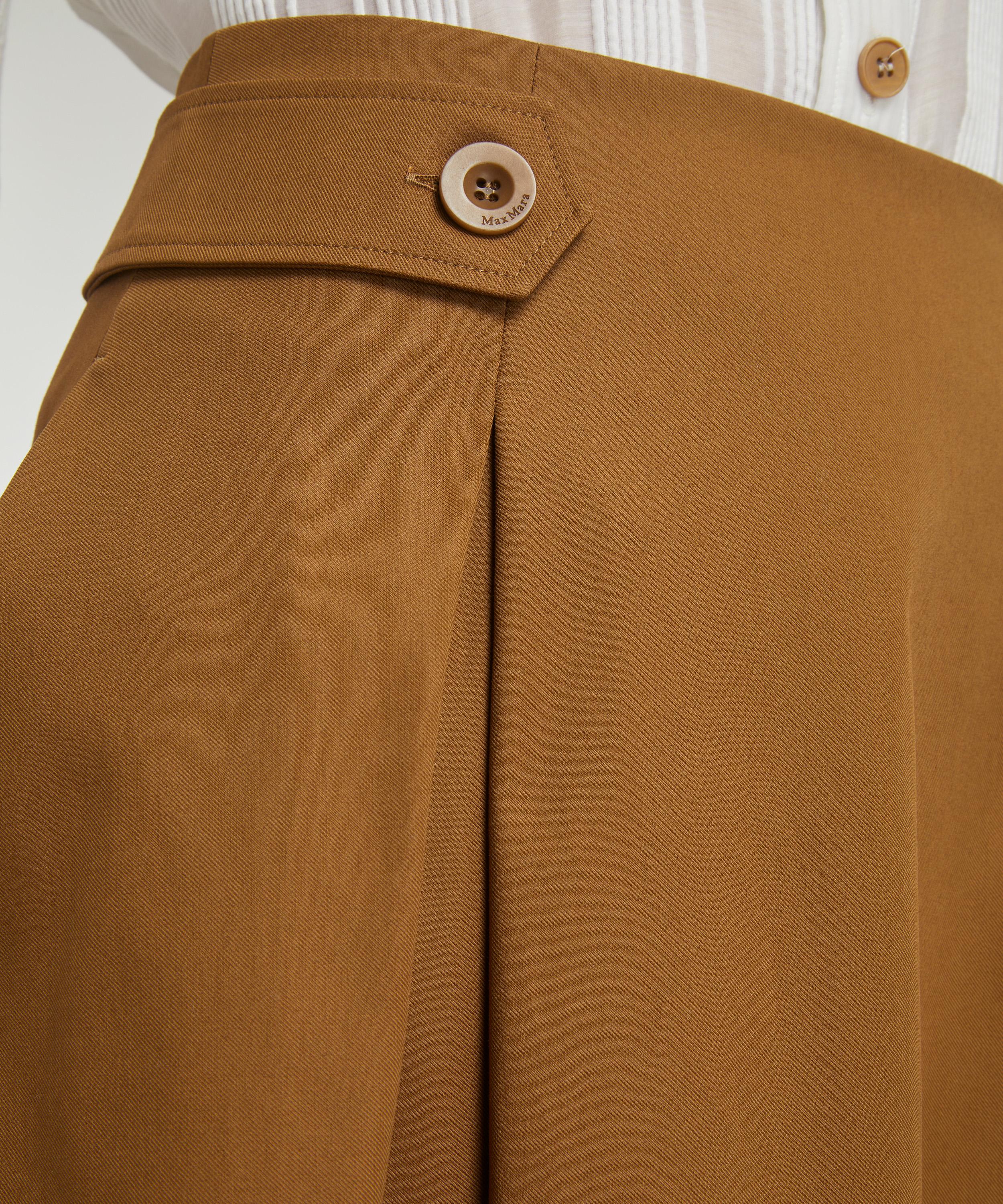 MaxMara Cotton Gabardine Wide Skirt | Liberty