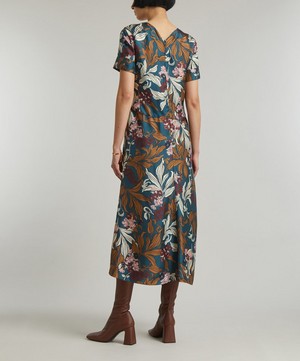 S Max Mara - Paola Printed Silk Dress image number 3