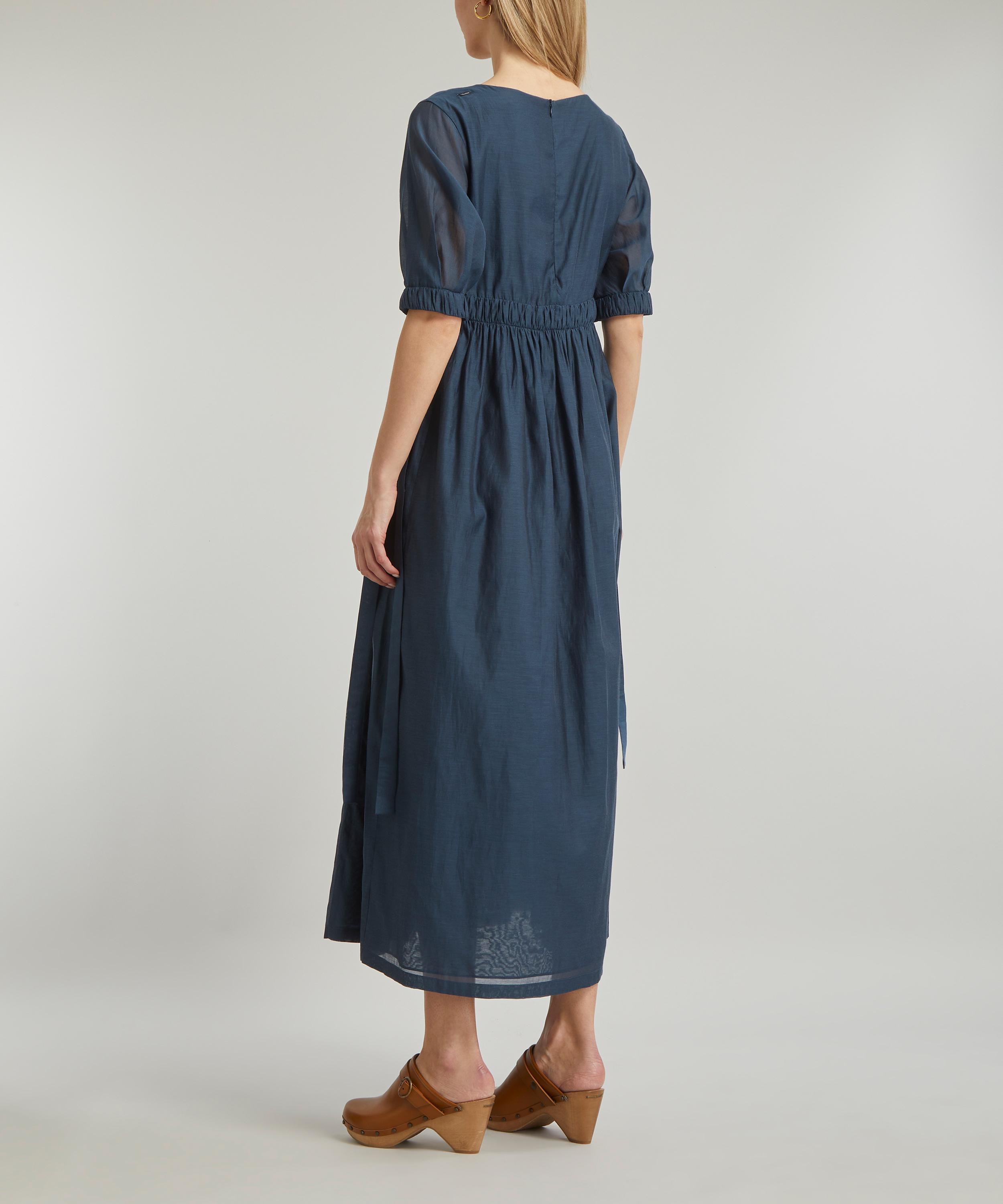 Max mara silk outlet and cotton voile dress