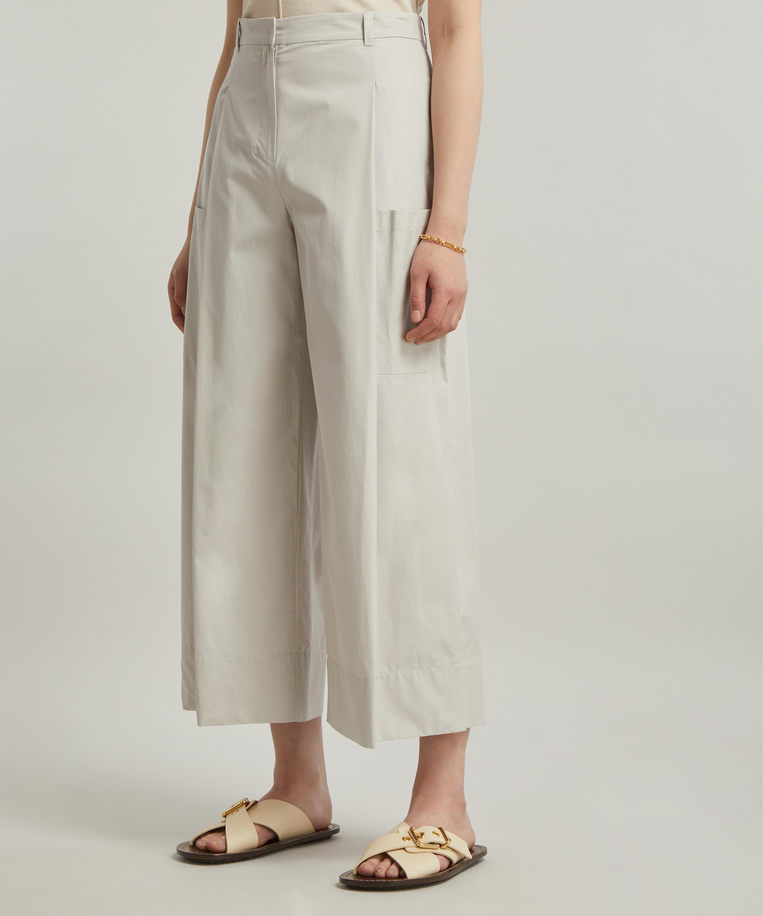 S Max Mara Glicine Cotton-Poplin Trousers | Liberty
