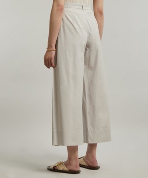 S Max Mara - Glicine Cotton-Poplin Trousers image number 3