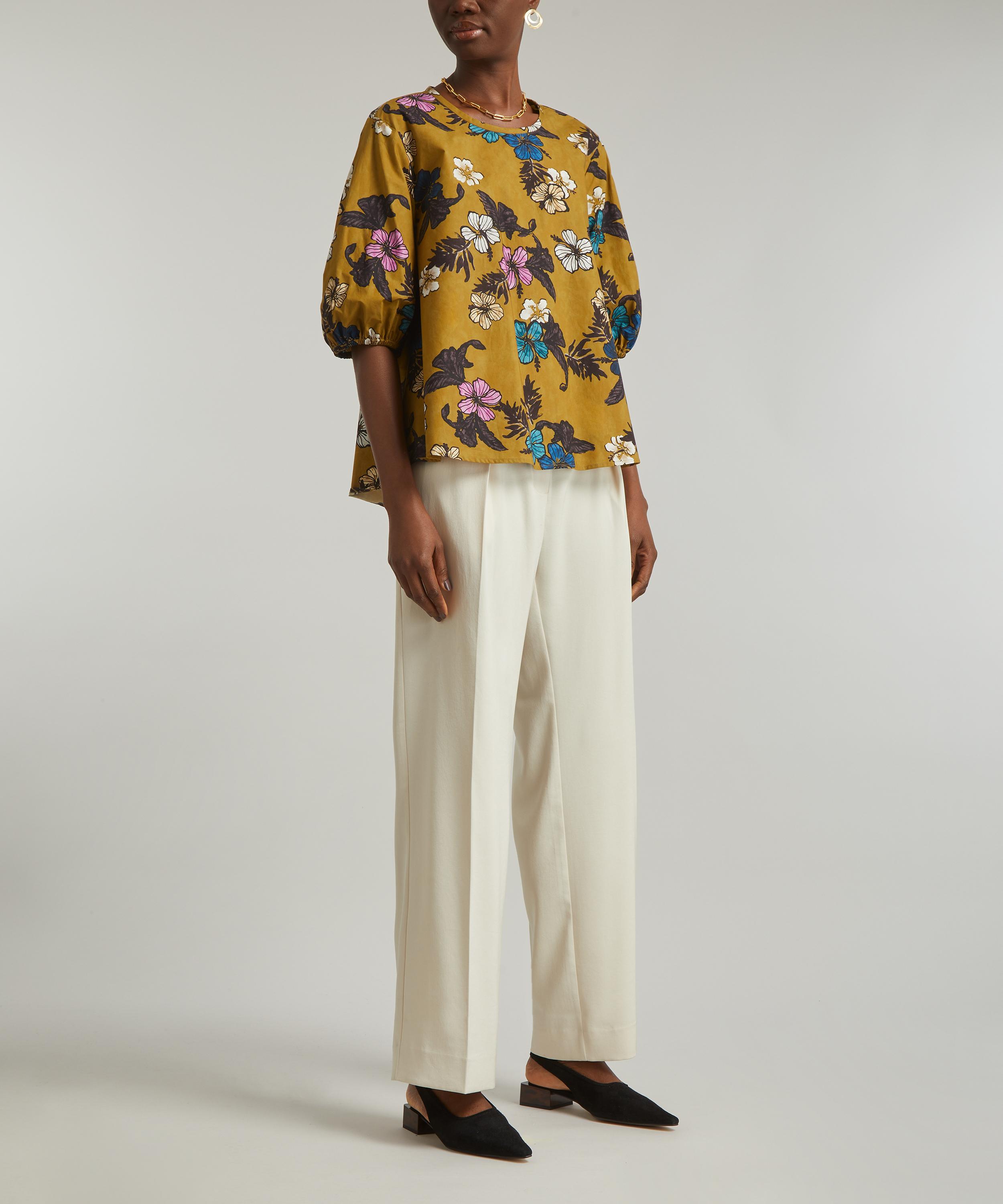 S Max Mara - Cala Printed Cotton Blouse image number 1
