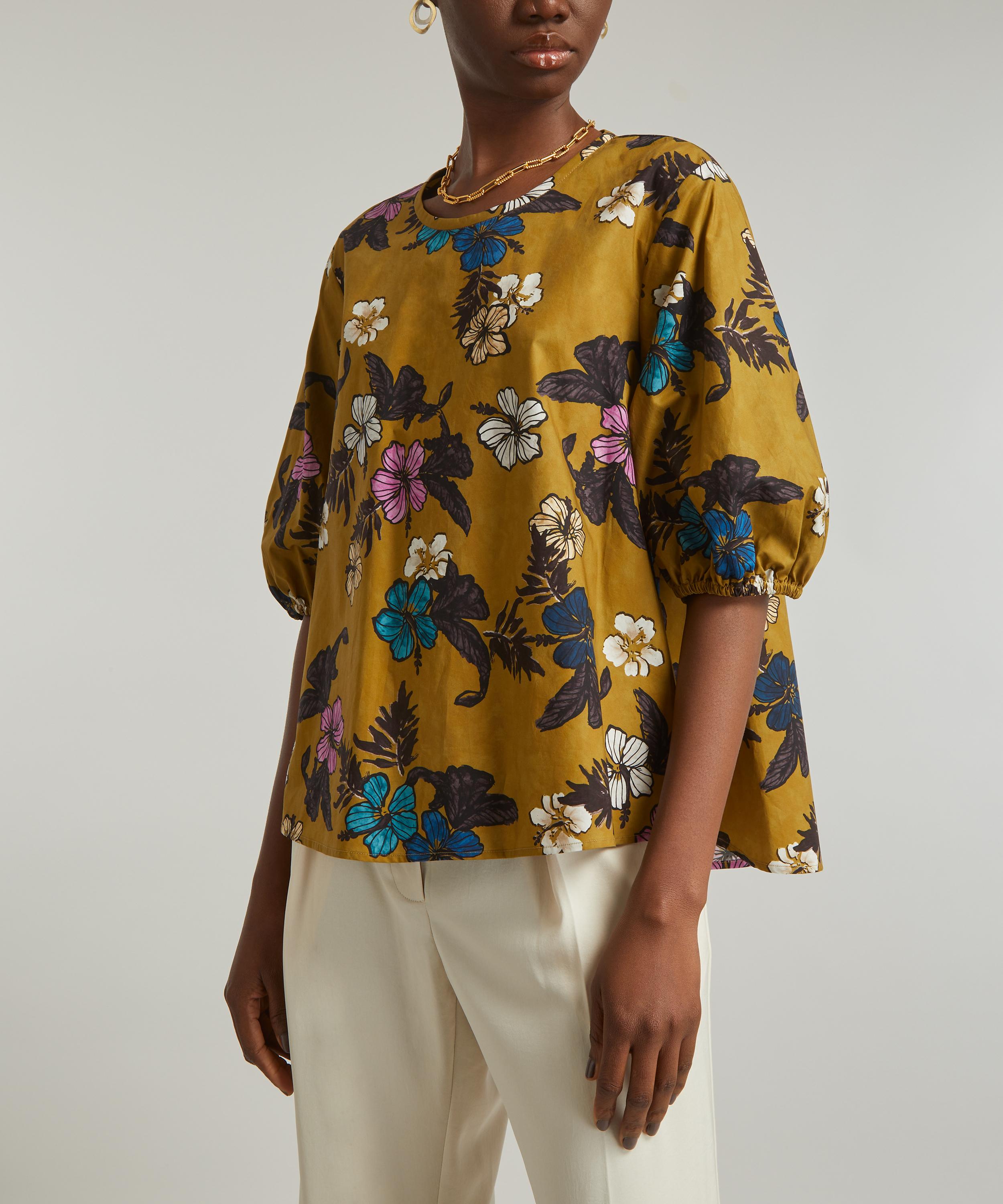S Max Mara - Cala Printed Cotton Blouse image number 2