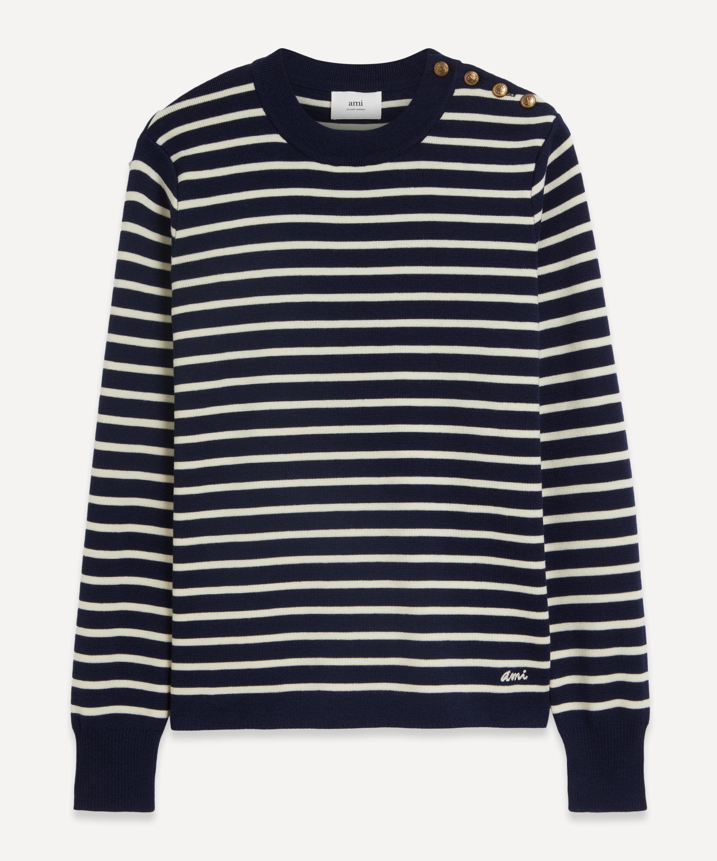 Ami - AMI Embroidery Crewneck Sailor Sweater image number 0