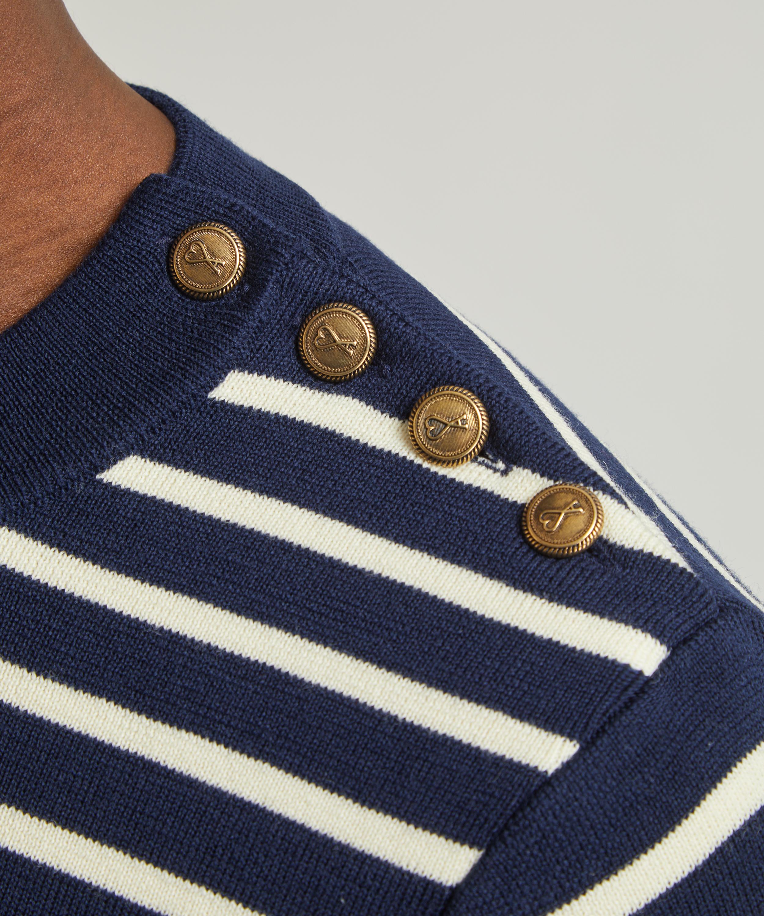 Ami - AMI Embroidery Crewneck Sailor Sweater image number 3