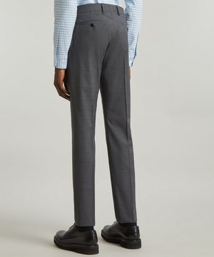 Ami - Heather-Grey Cigarette-Fit Trousers image number 3
