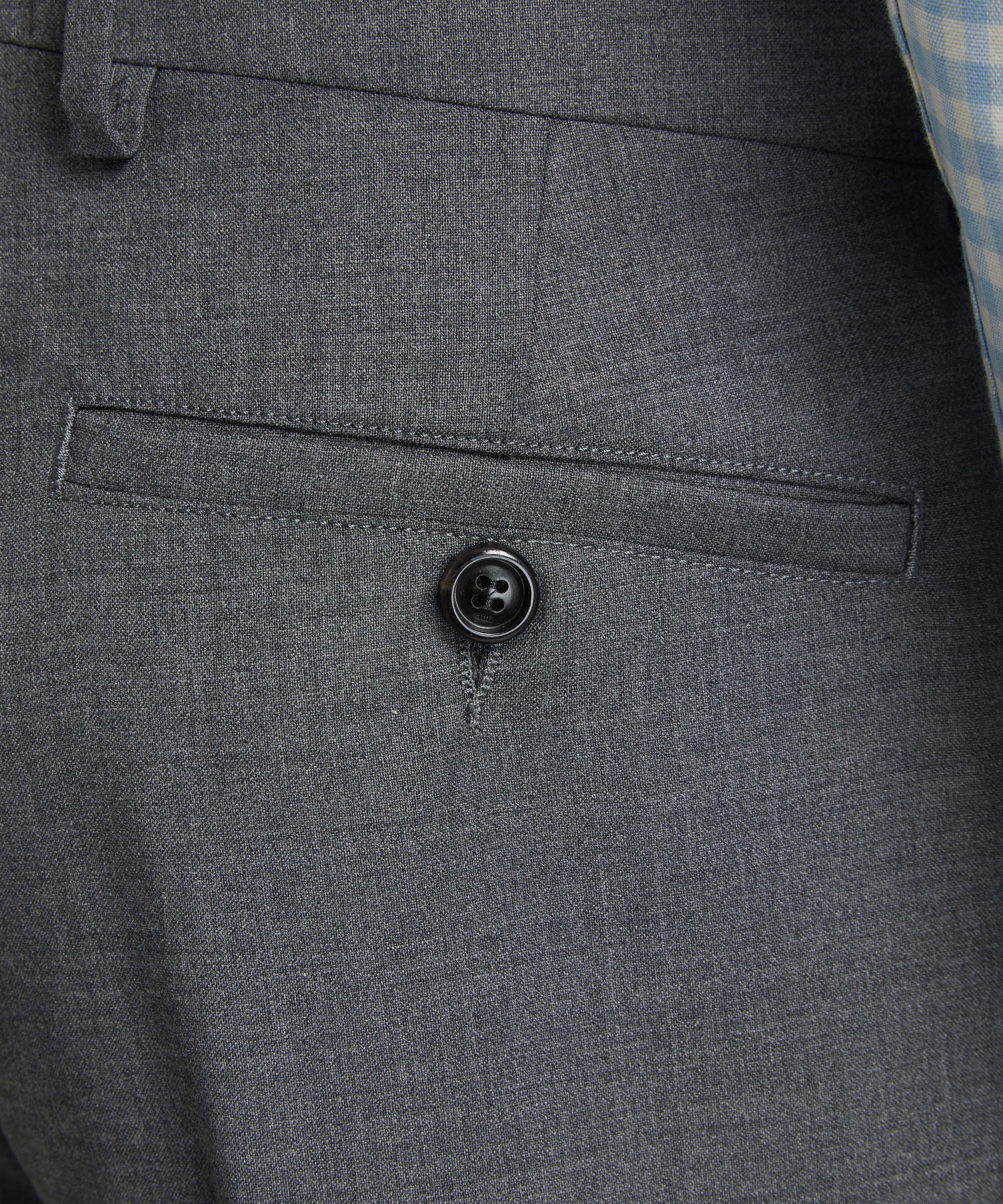 Ami - Heather-Grey Cigarette-Fit Trousers image number 4